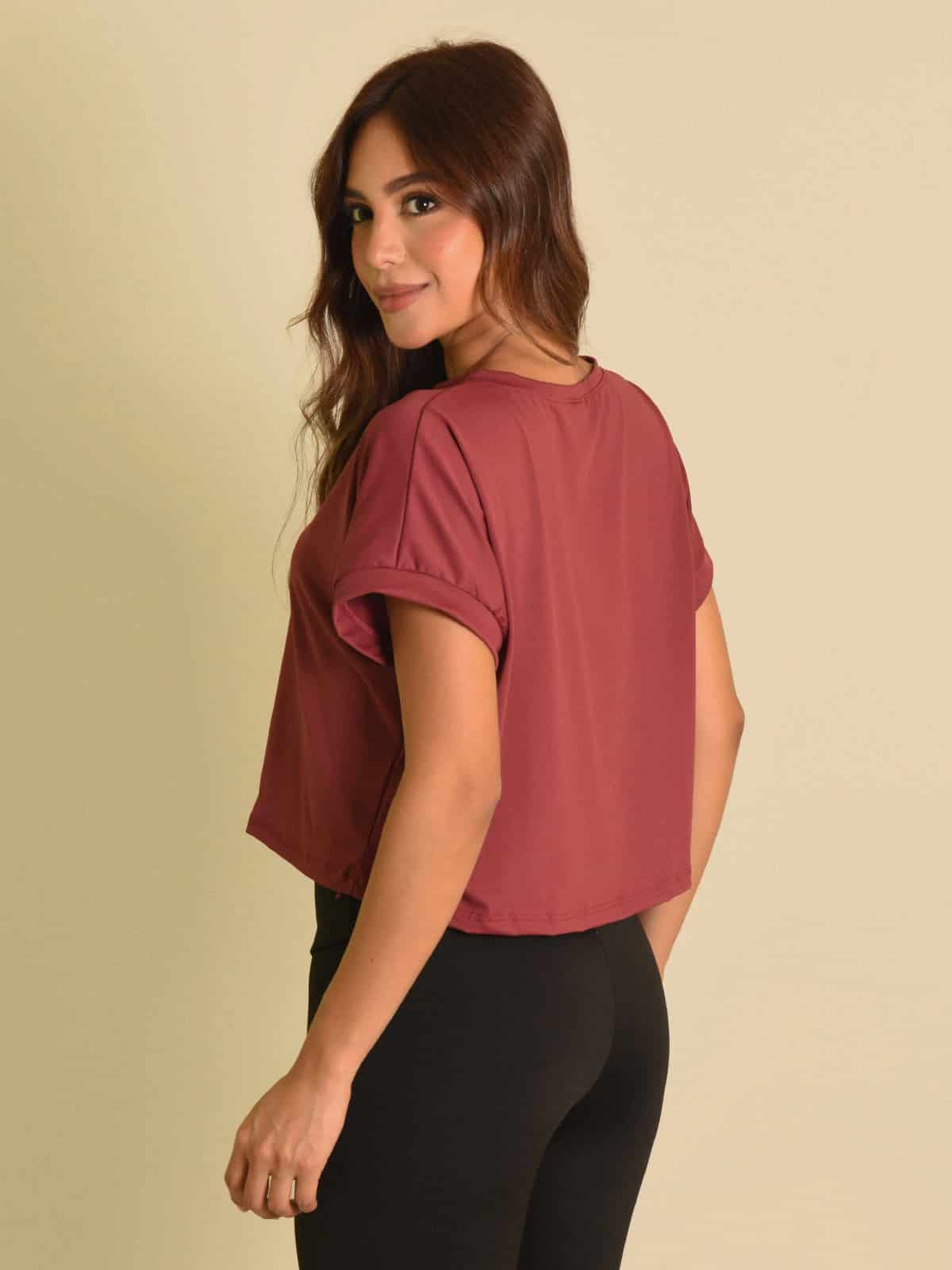 Blusa london ibiza vino - miniatura 3
