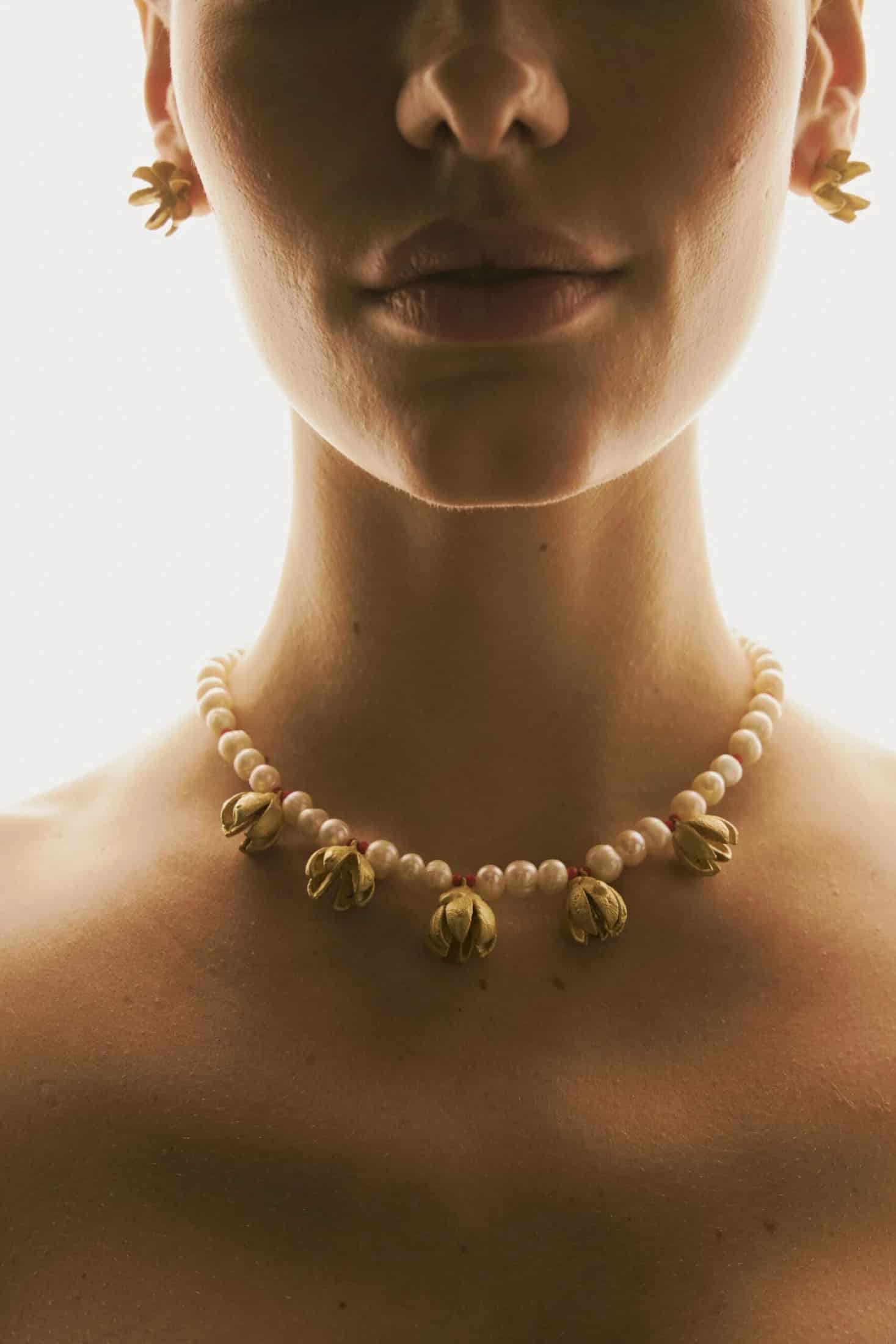 JUNIPER TREE SEEDS PEARL AND CHEZ STONES NECKLACE SHORT - miniatura 3