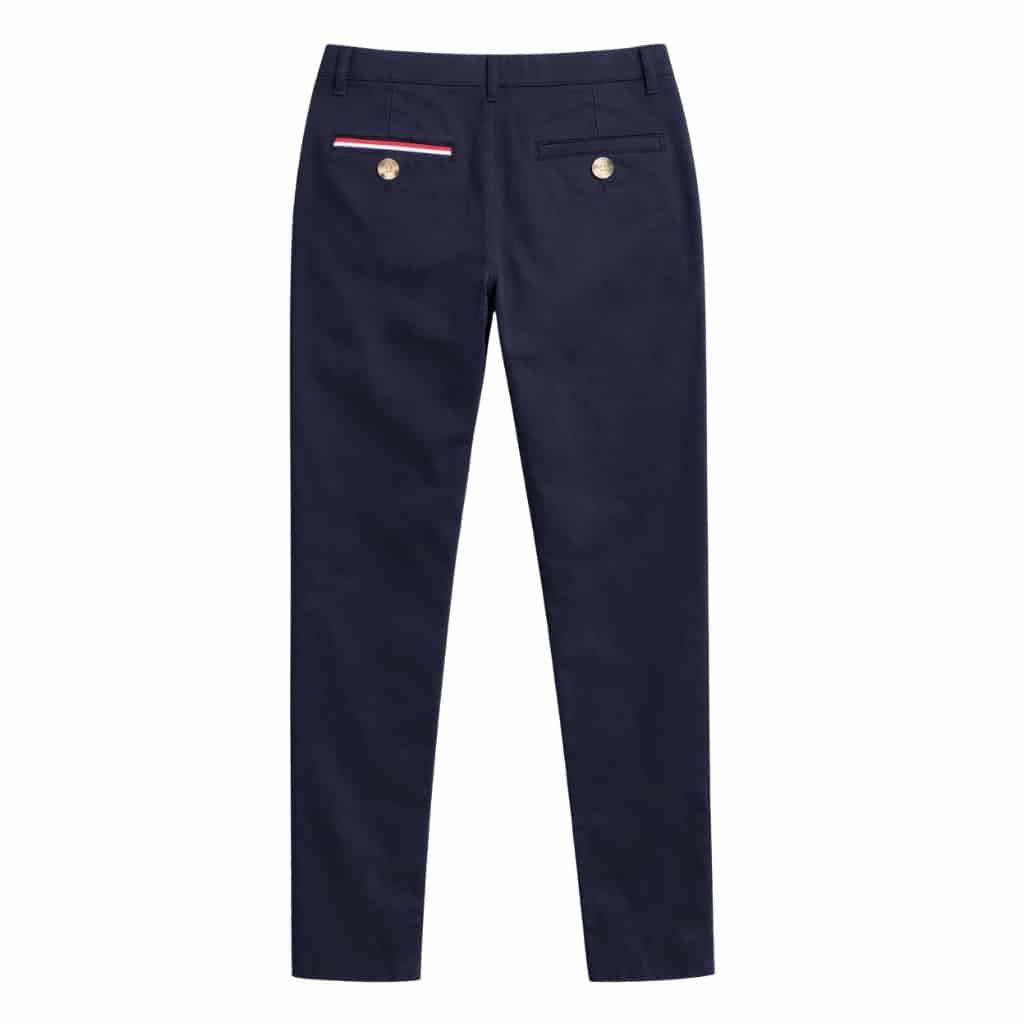 NUOVO - Pantalón prepster classic fit elástico - Blu République - miniatura 4