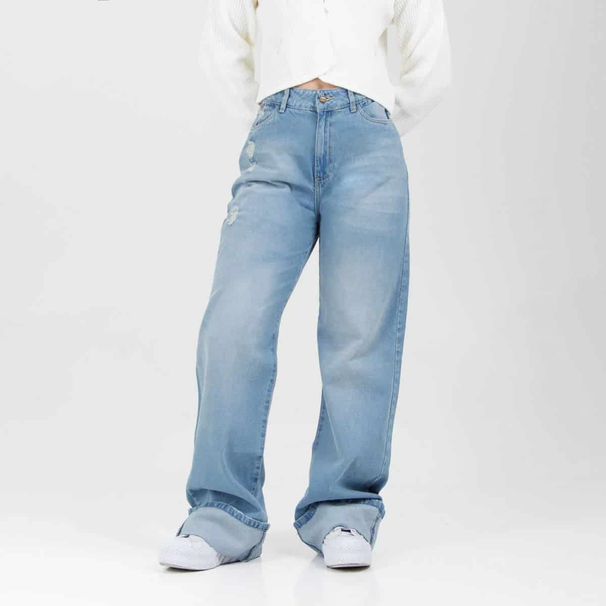 Jean Axspen Wide Leg Ax-2929 Rigido - miniatura 7