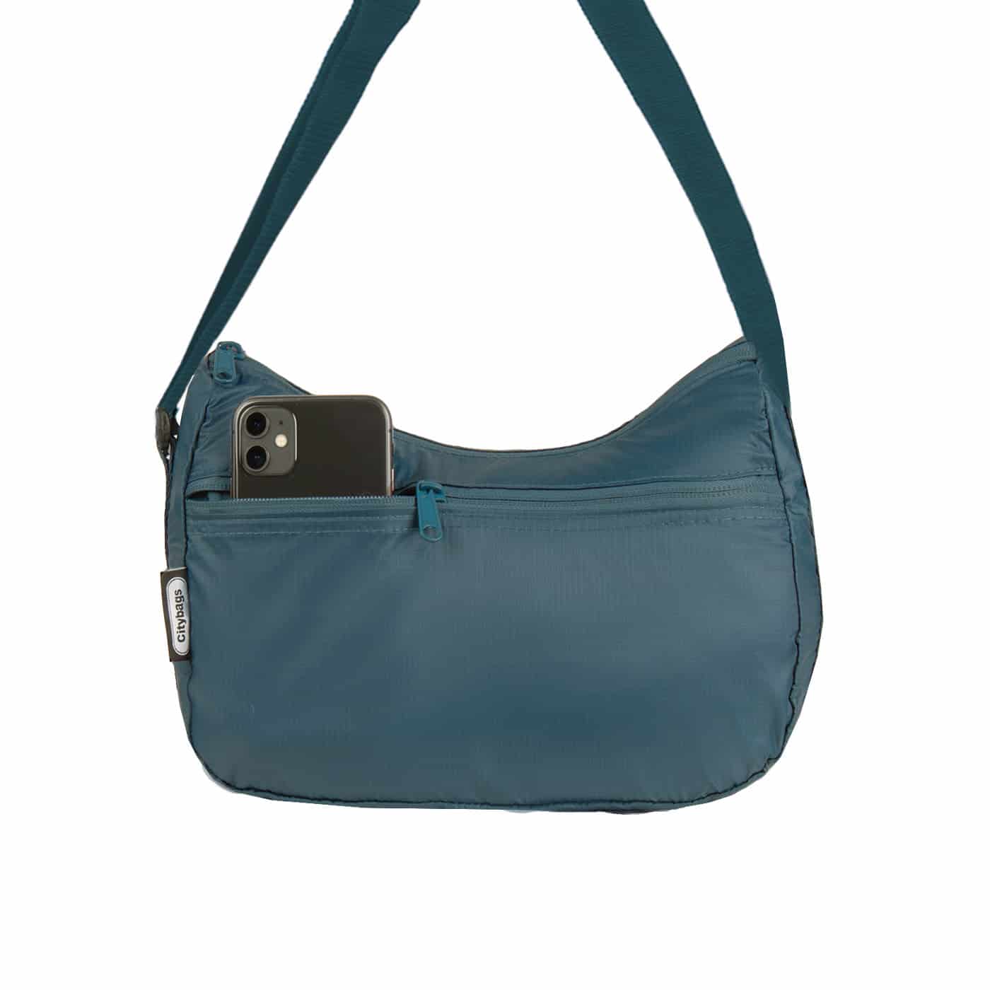 Bolso City Manos libres Plegable Azul oscuro - miniatura 4