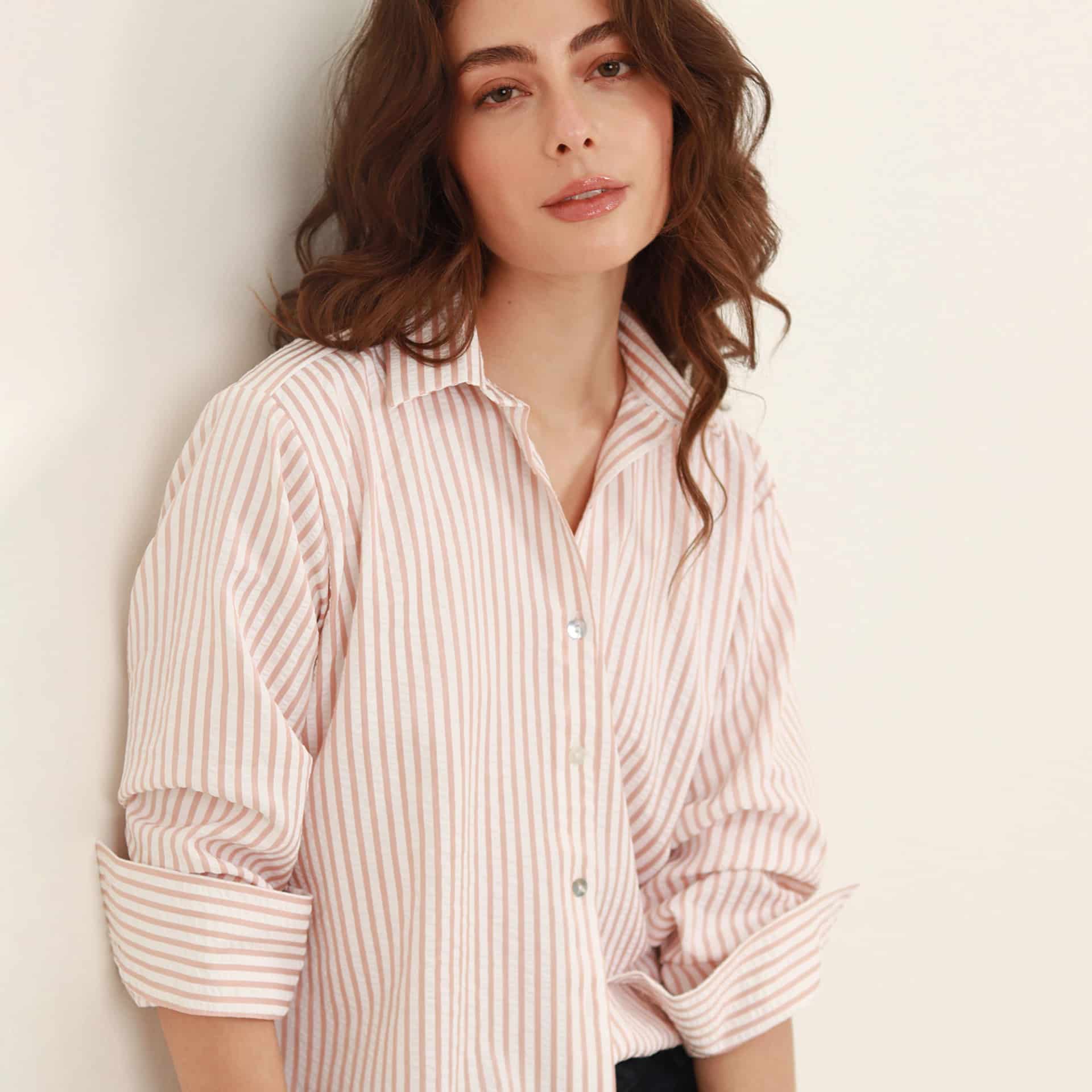 Camisa estampada manga larga básica - miniatura 3