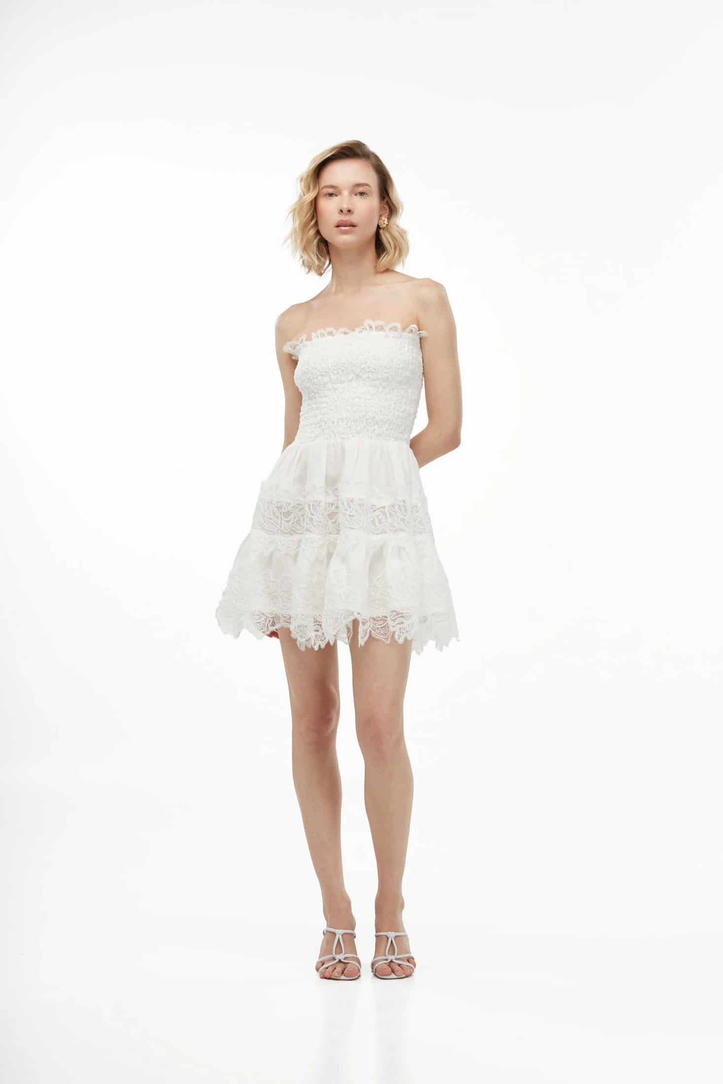BRISA MINI DRESS WHITE - miniatura 1