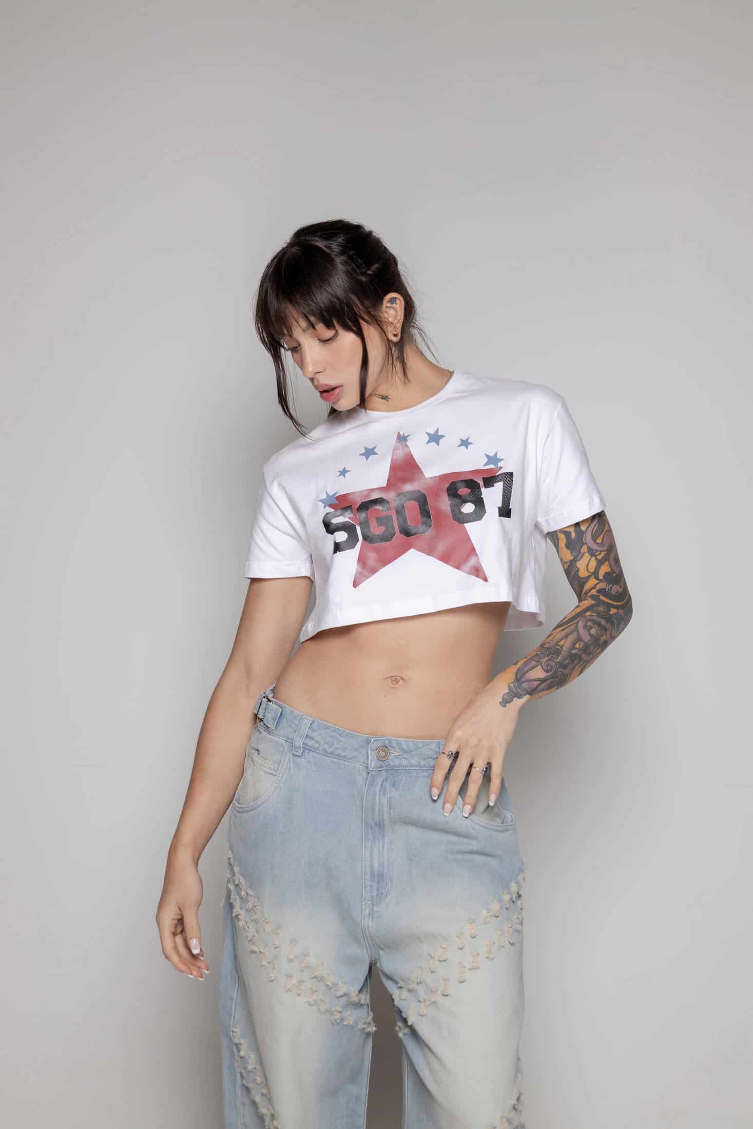 Crop-Top Courage Estrella-Blanco - miniatura 1