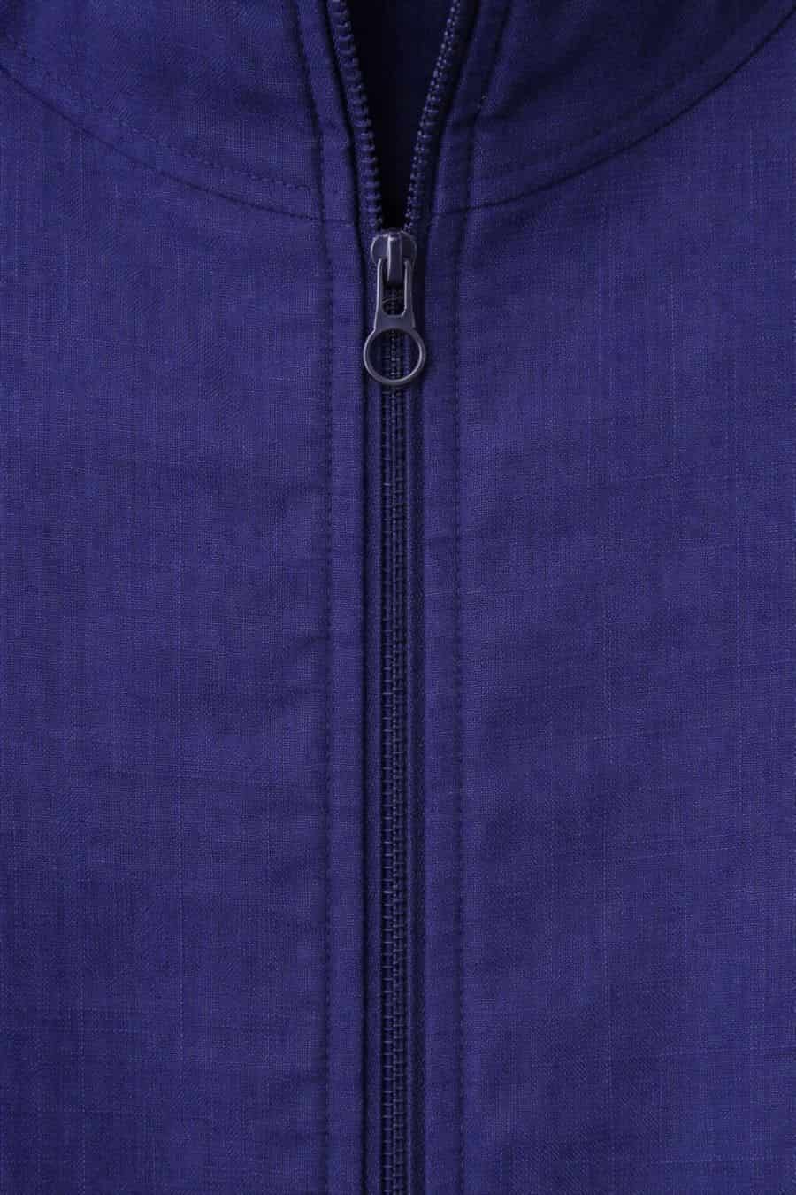 Men's linen bomber gennaro marine - miniatura 4