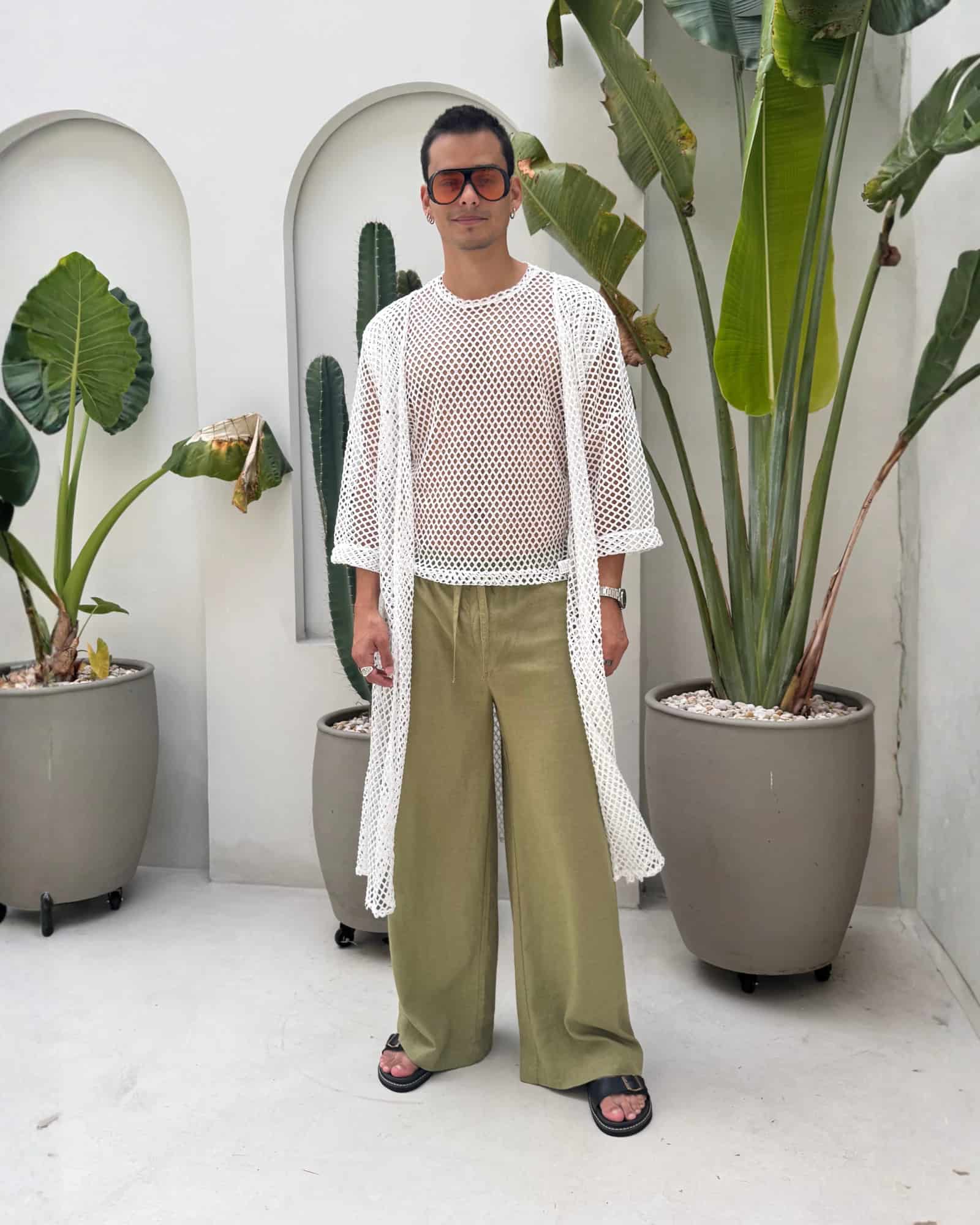 Kimono largo white - miniatura 3