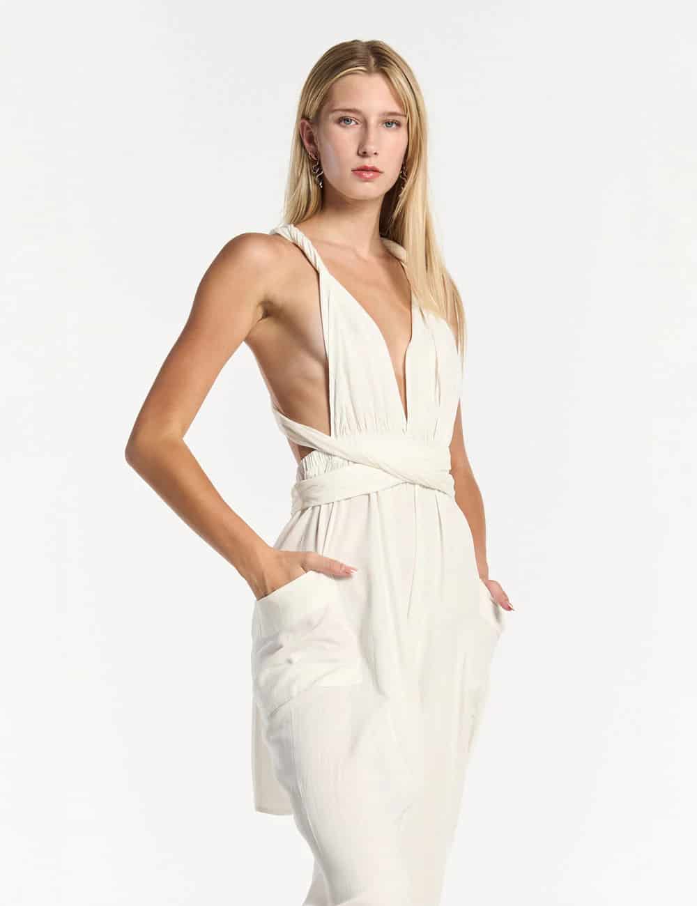 Jumper Tiras cruzadas Mooring crudo Mujer - miniatura 12