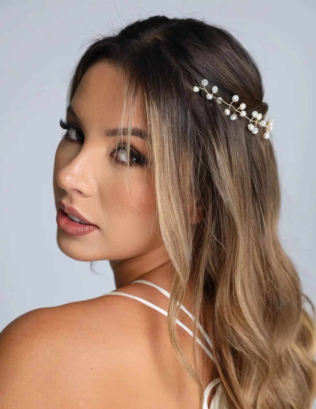 Tiara Martina Pearl + Crystal Ivory - miniatura 2