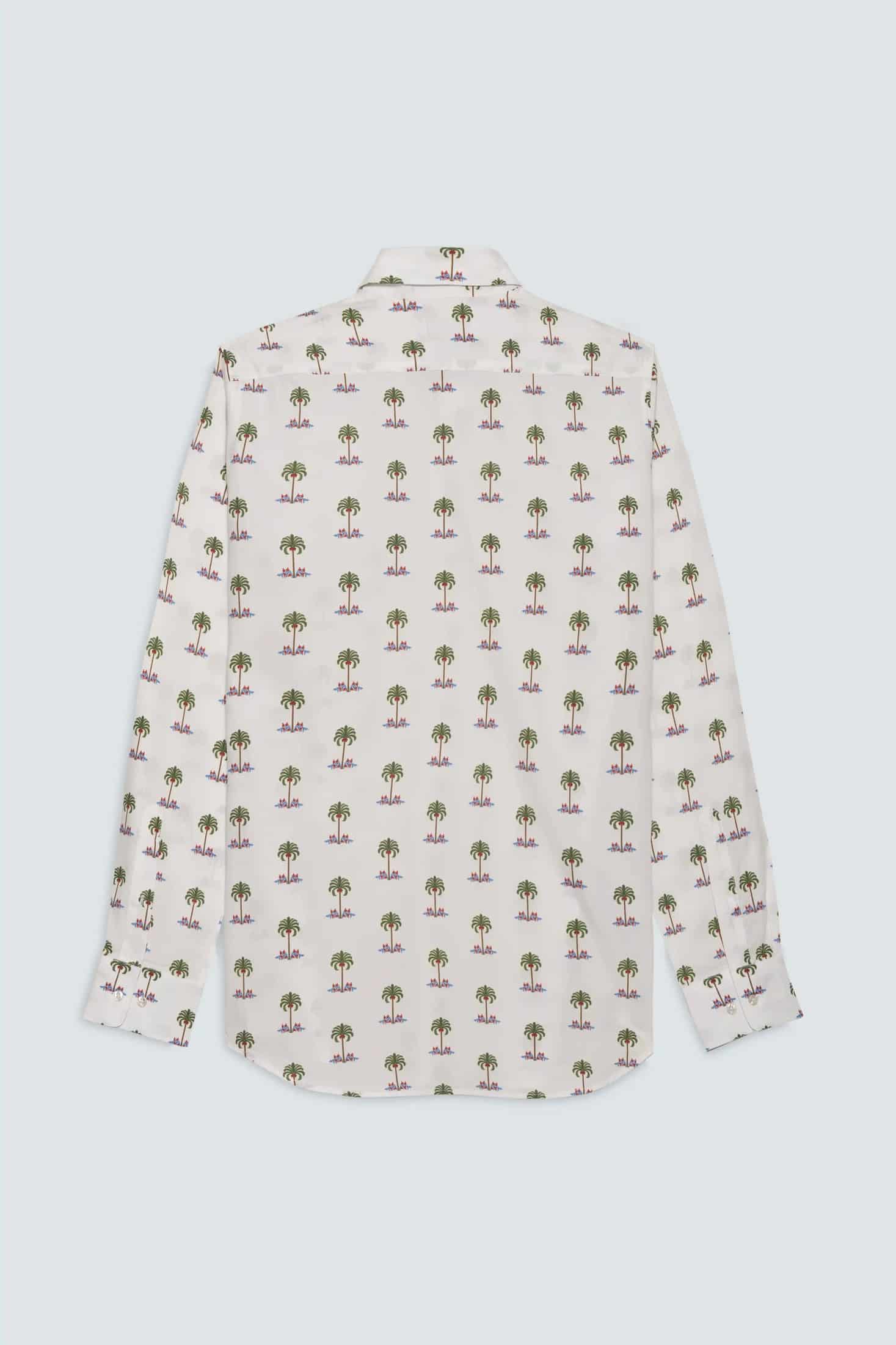 Men's cotton shirt white gioventu - miniatura 5