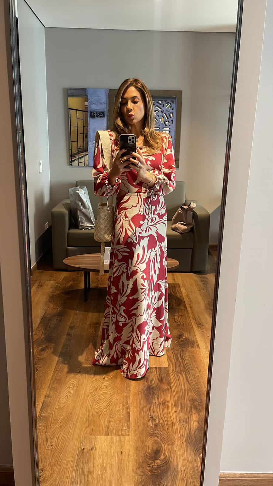 Coral Wine Dress - miniatura 2