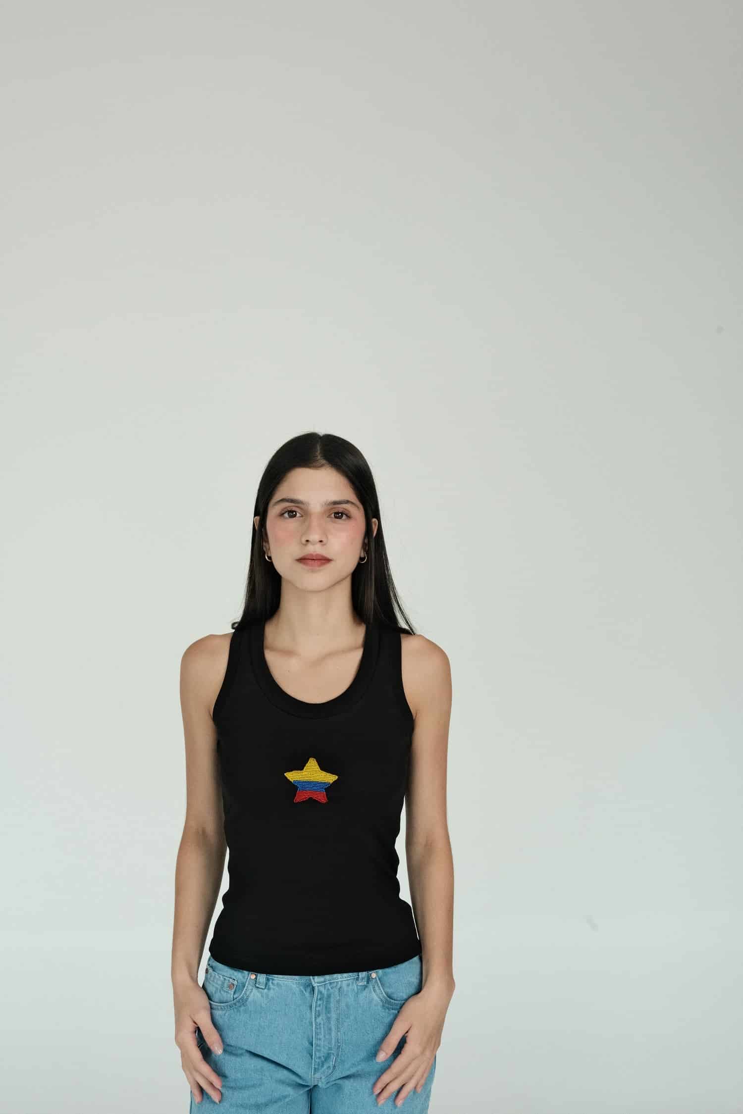 Colombian Star Tank Top (White) - miniatura 1