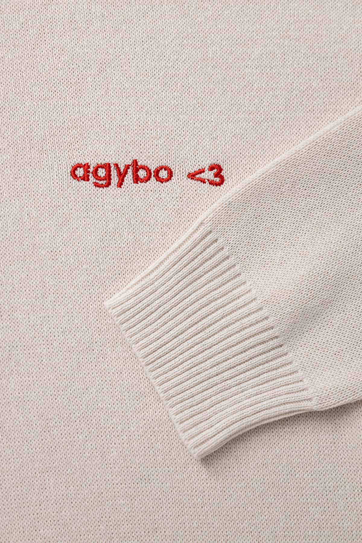 LOGO <3 SWEATER IVORY - miniatura 6