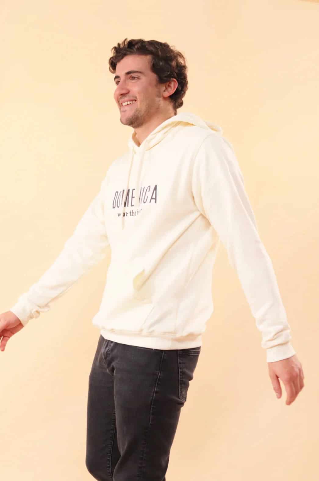 HOODIE DOMENICA CREMA - UNISEX - miniatura 2