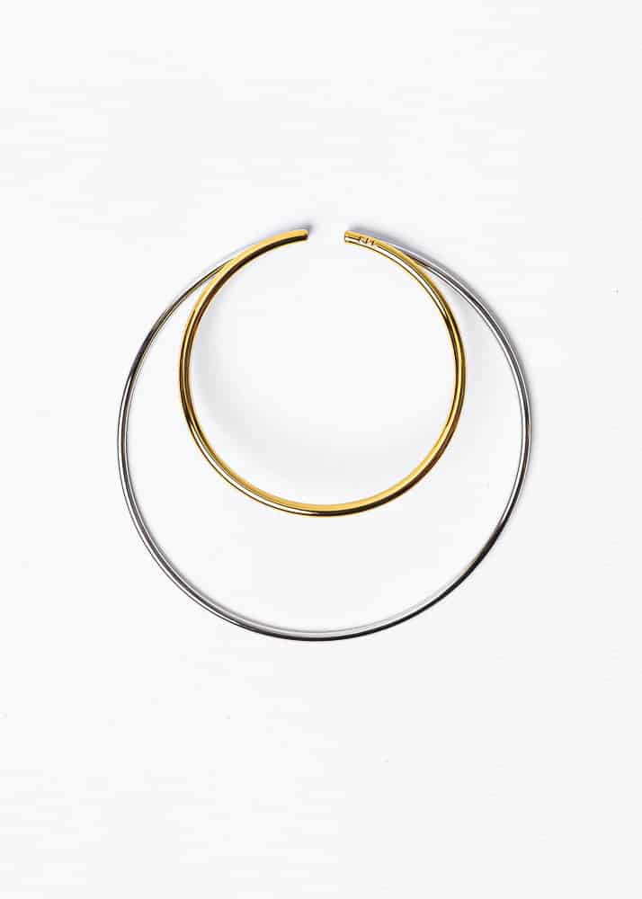 Nethos Maxi Earcuff Dorado Plateado - miniatura 2