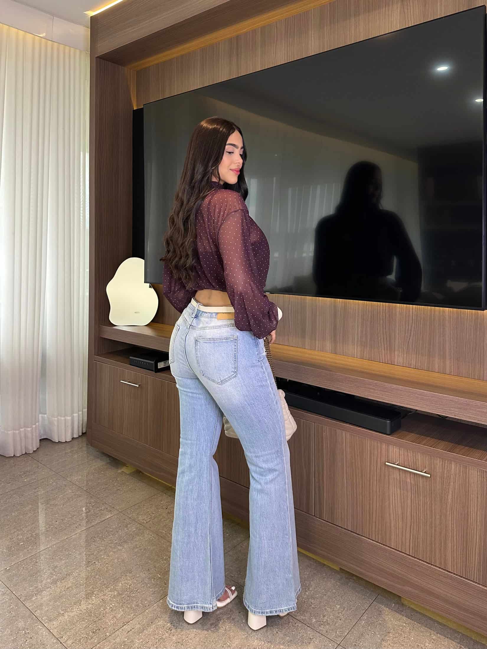 BLUSA VALERIA VINO - miniatura 2