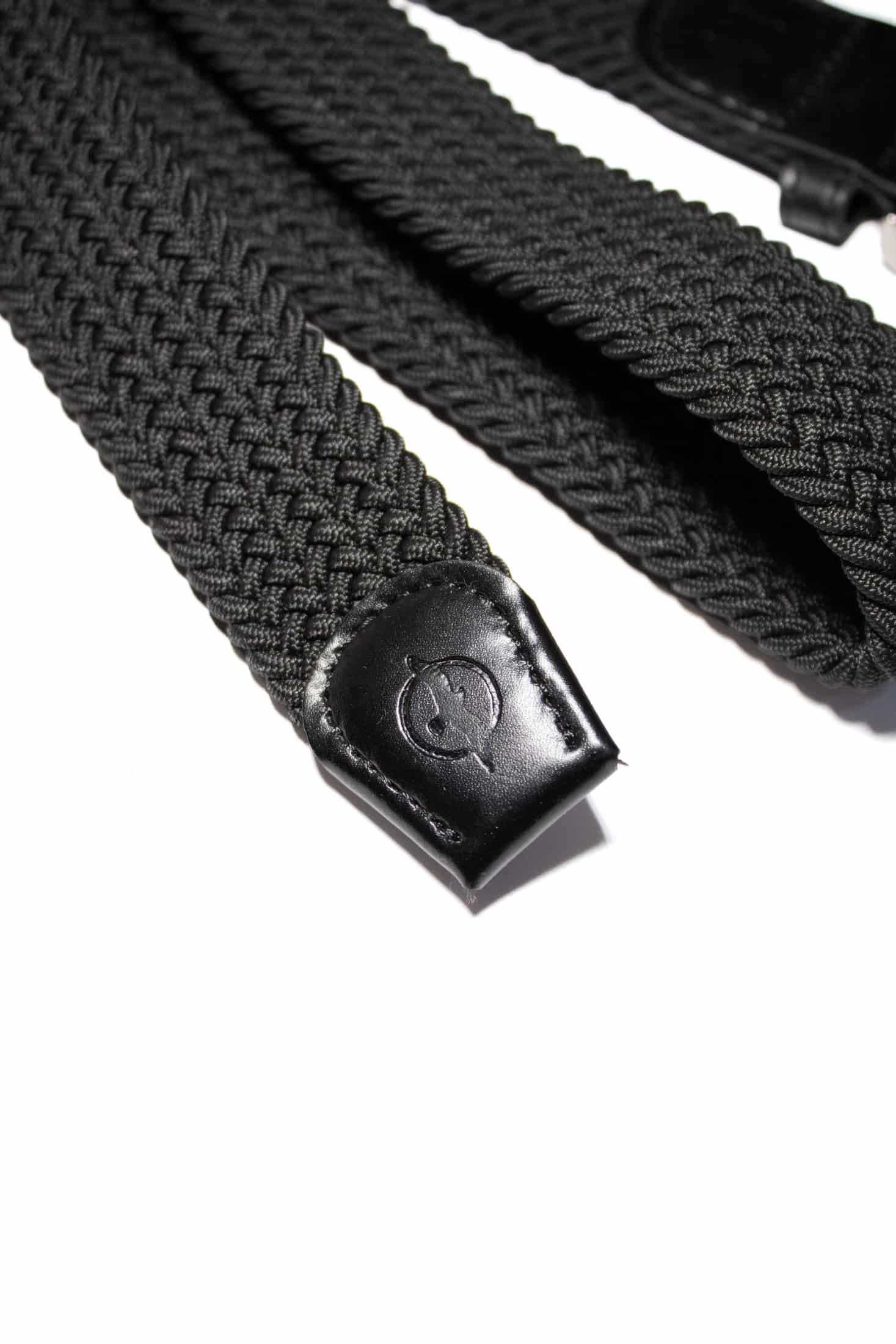 CORREA TRENZADA NEGRA PARA HOMBRE - miniatura 3
