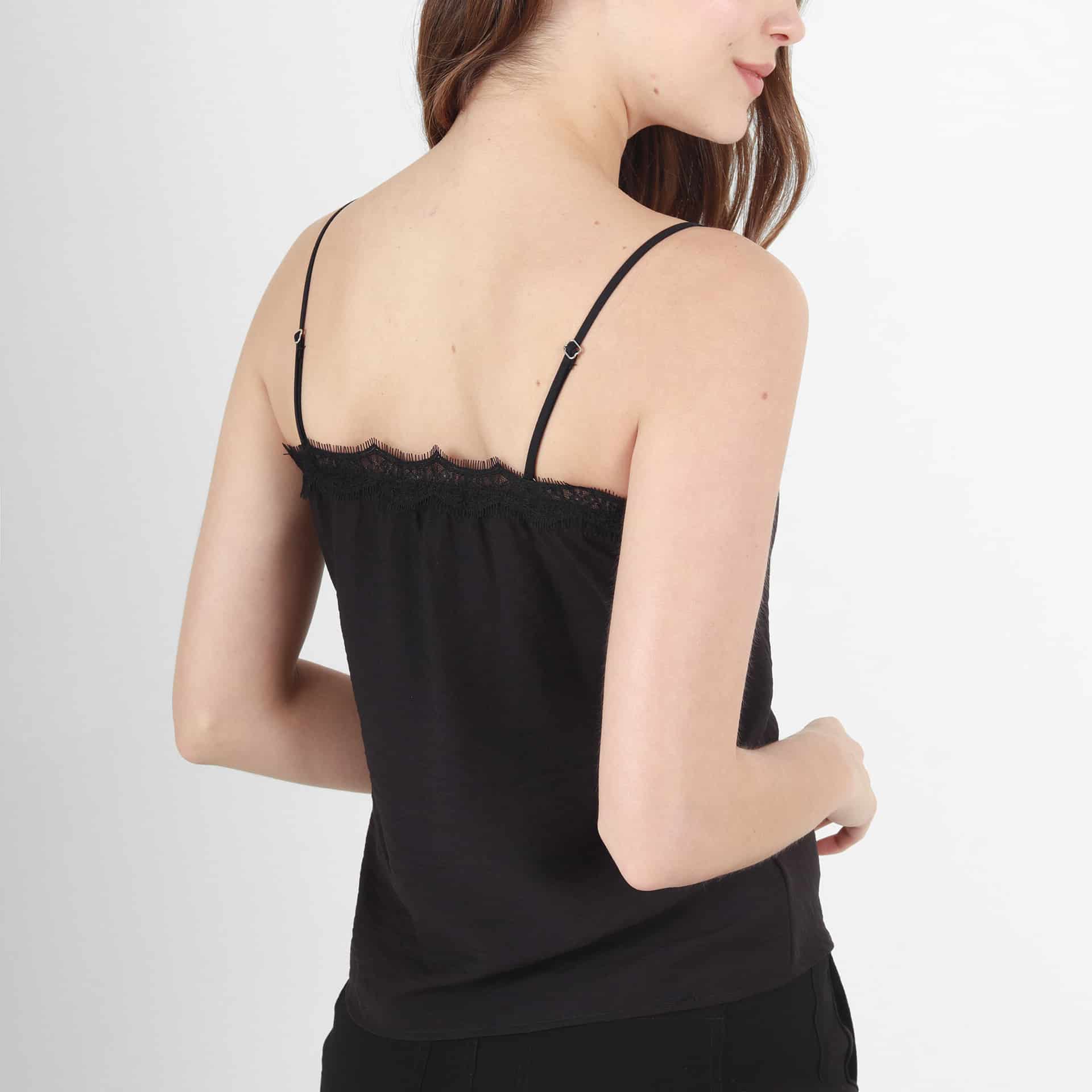 Blusa Cuello V Manga Tiras - miniatura 3