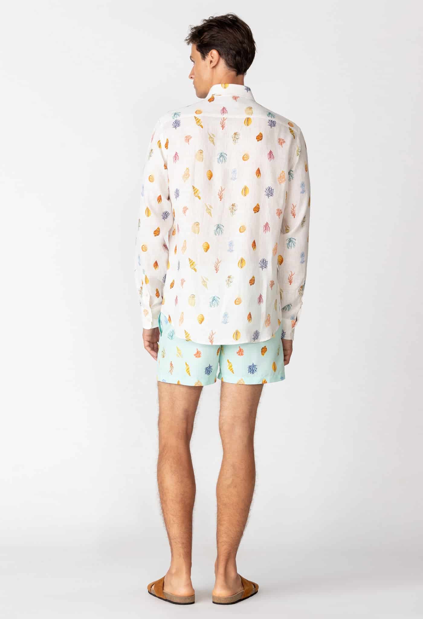 Men's linen shirt white conseil - miniatura 2