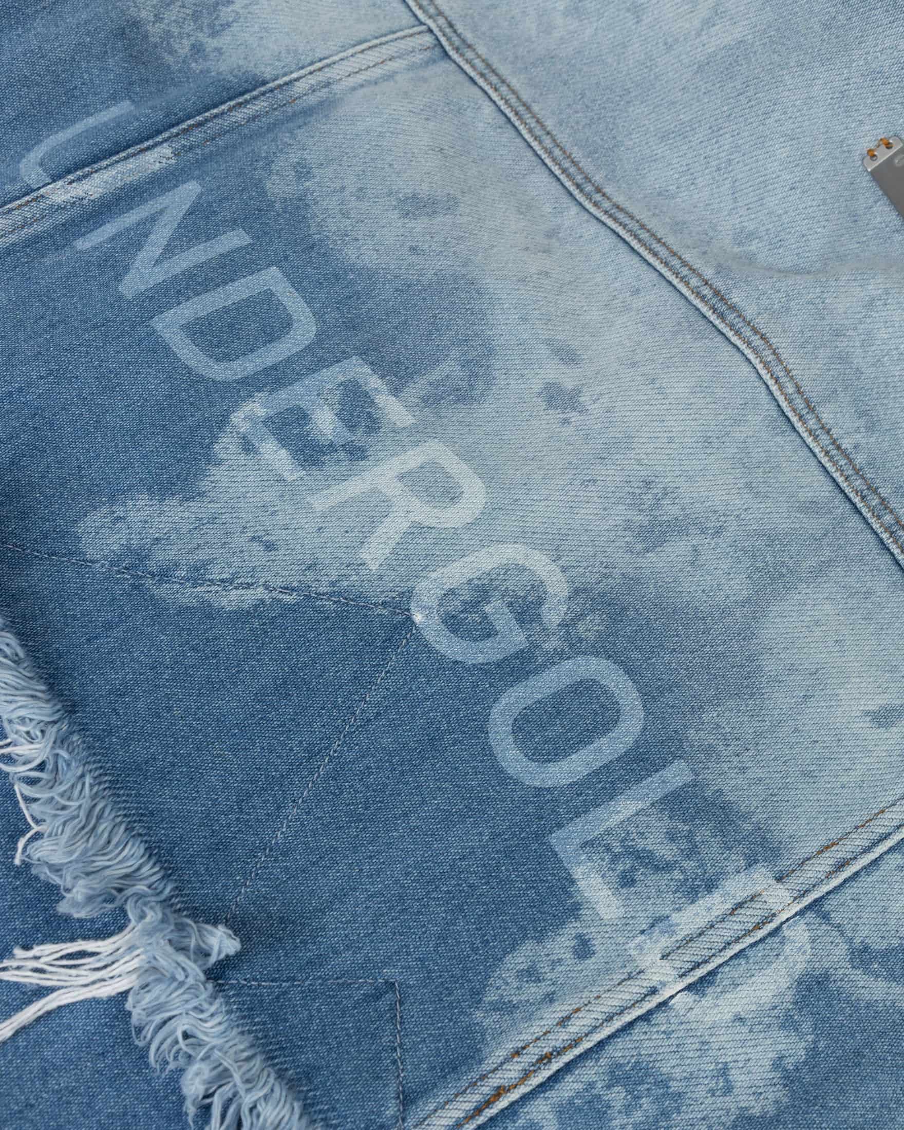 Holy State UNDRGLD Double Destroyed Jacket Blue - miniatura 4