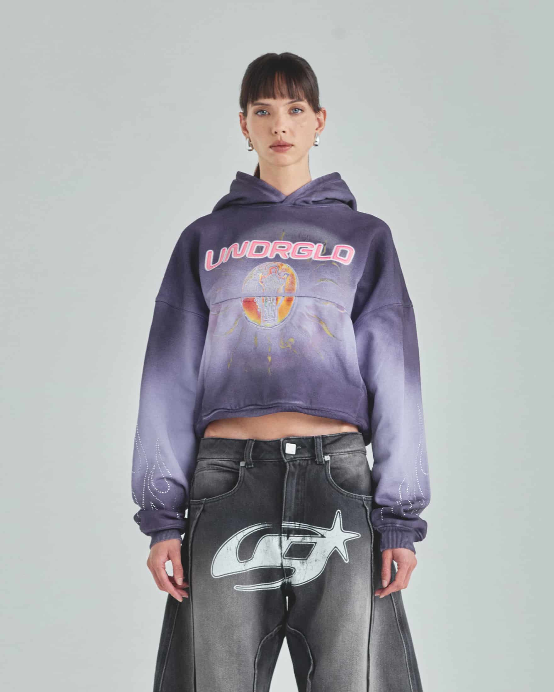 W Act 1 Radiant Boxy Fit Hoodie Faded Purple - miniatura 2