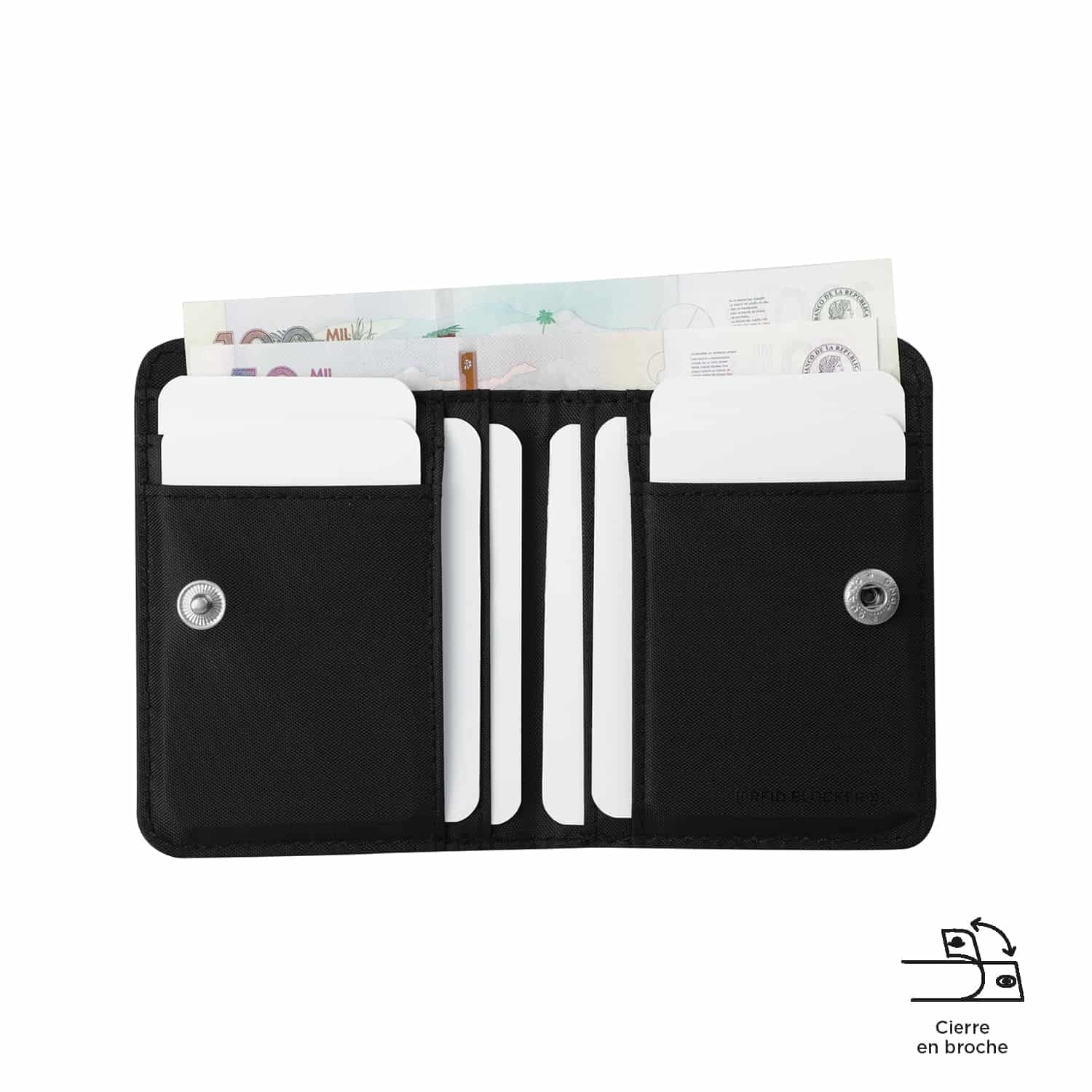 Billetera Texture Rig con RFID Blocker Negra - miniatura 5
