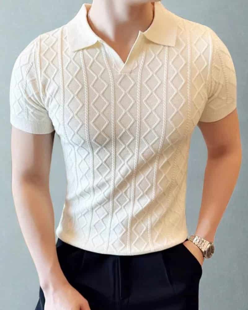 Signature Textured Knit Polo - miniatura 2