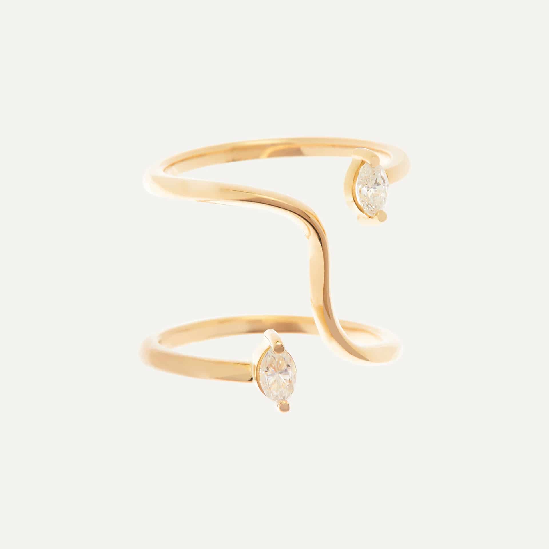 Anillo Half Spiral - miniatura 1