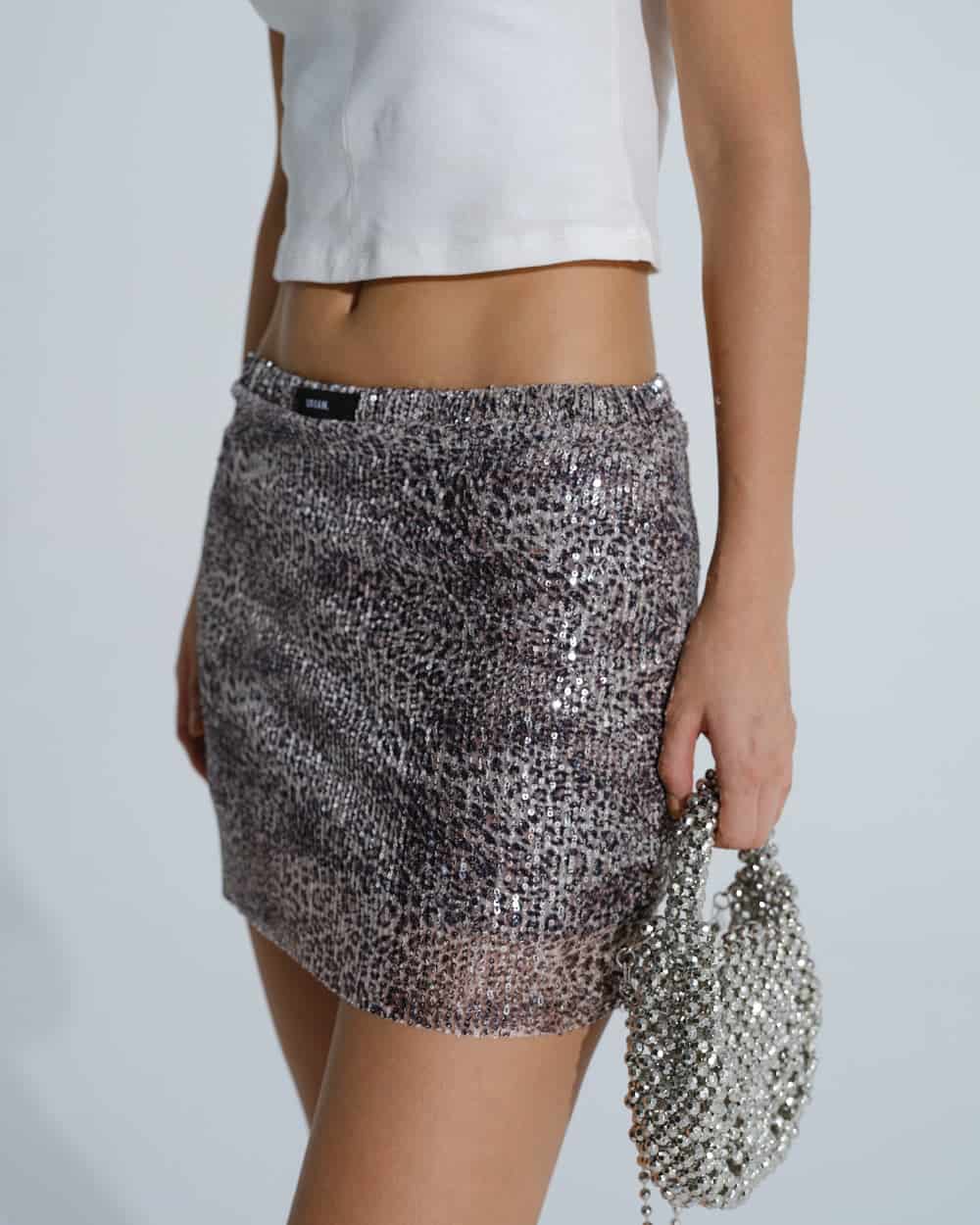 SEQUIN MINI SKIRT - miniatura 1