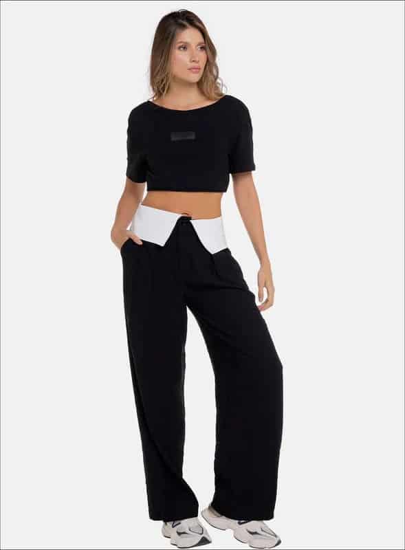 PANTALÓN CASUAL PRETINA DOBLADA - PRECIO ESPECIAL - miniatura 2