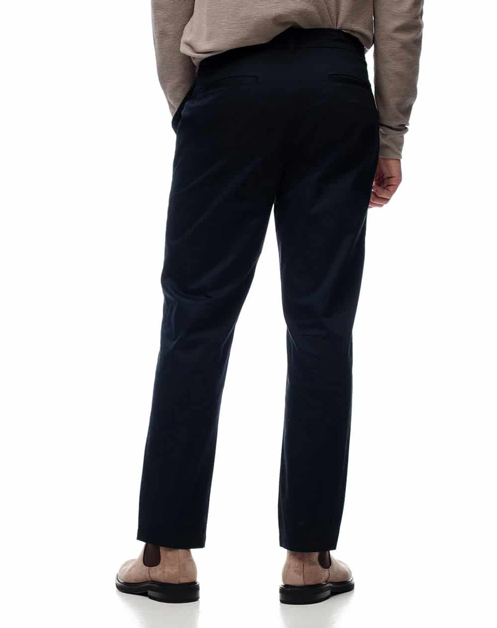 Pantalón regular tiro medio azul hombre - miniatura 2