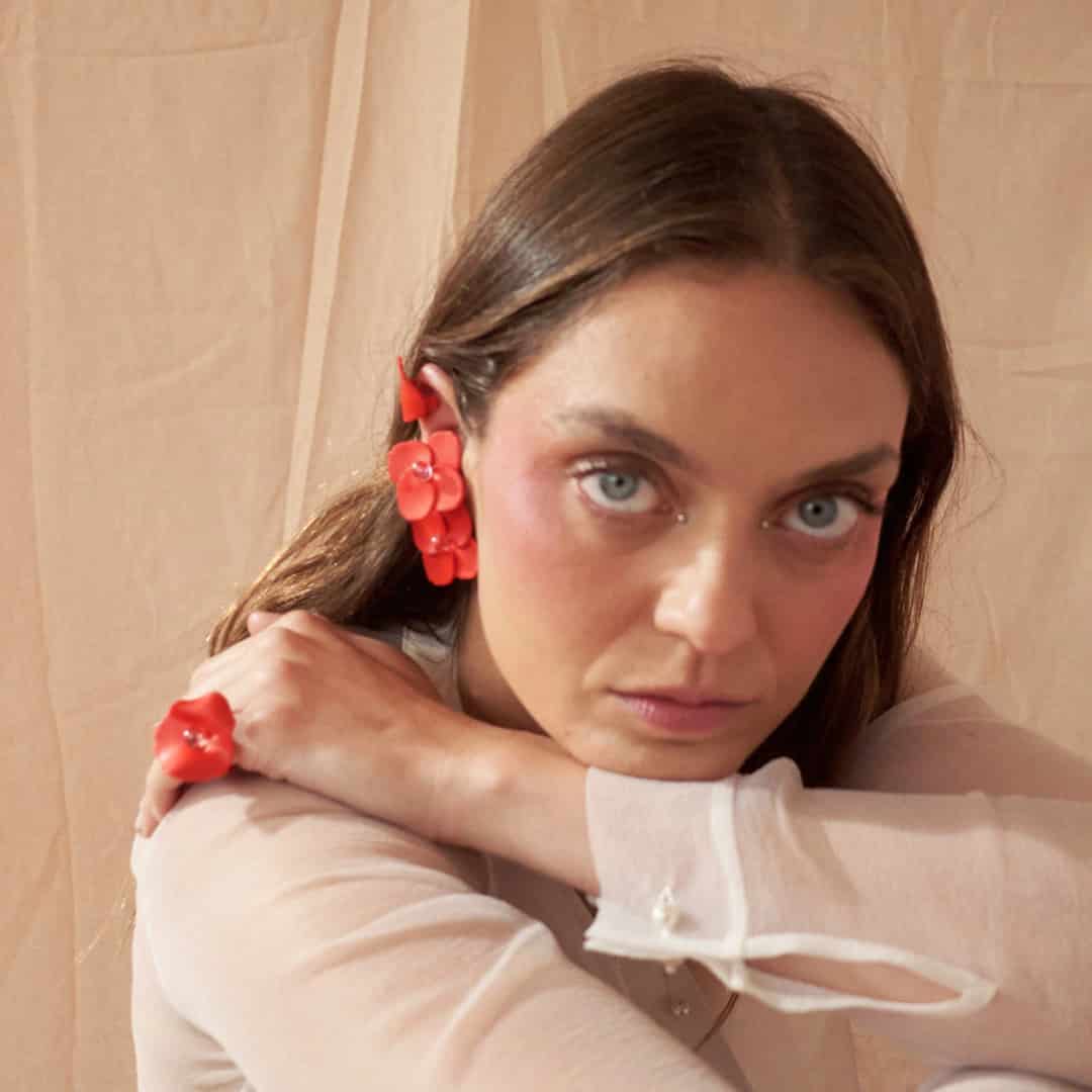 Aretes Lucié Flor Maxi - miniatura 4