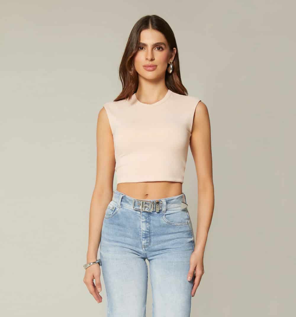 Blusa crop espalda entorchada - miniatura 3