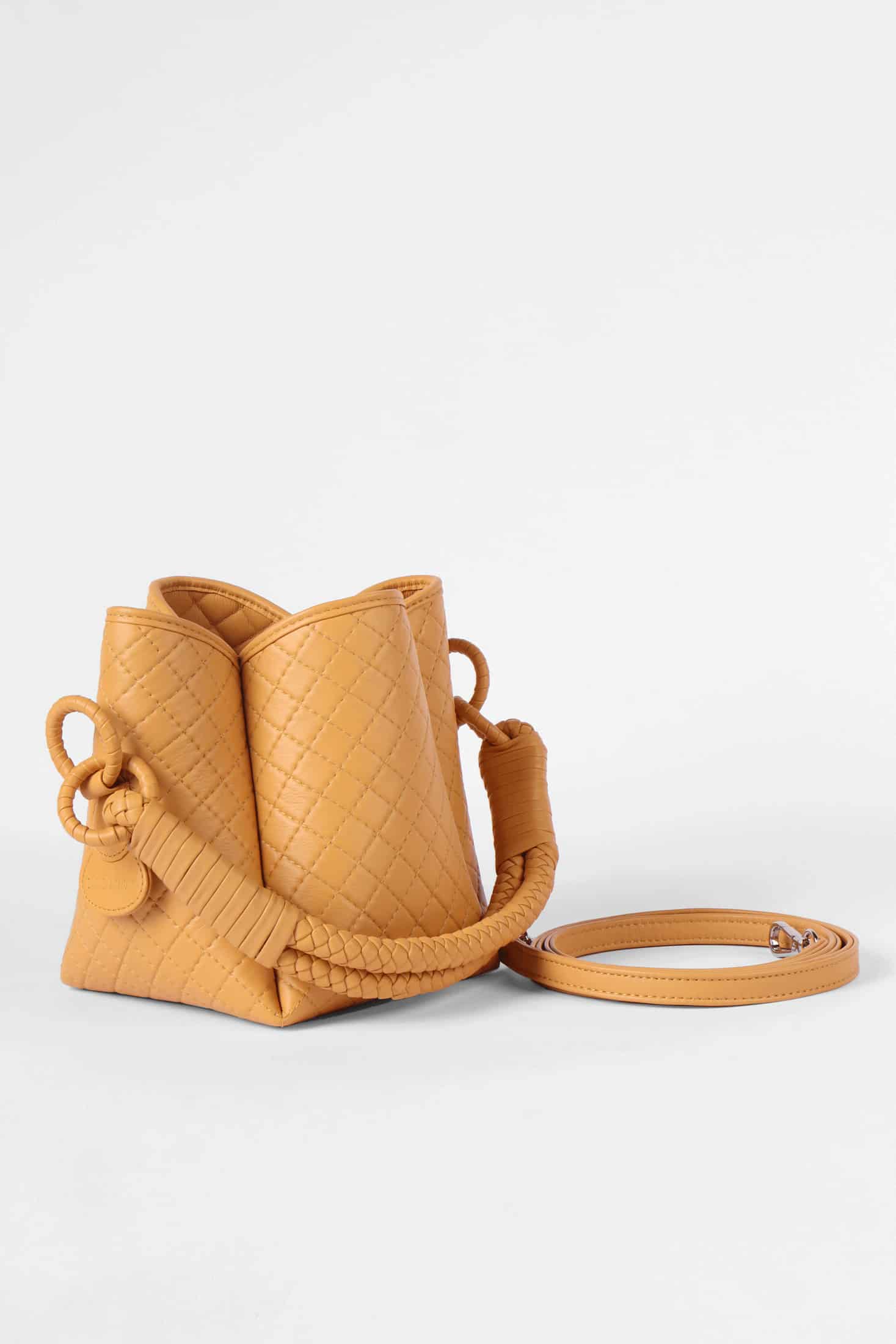 Tulip Mini Bucket Bag, Yellow - miniatura 5