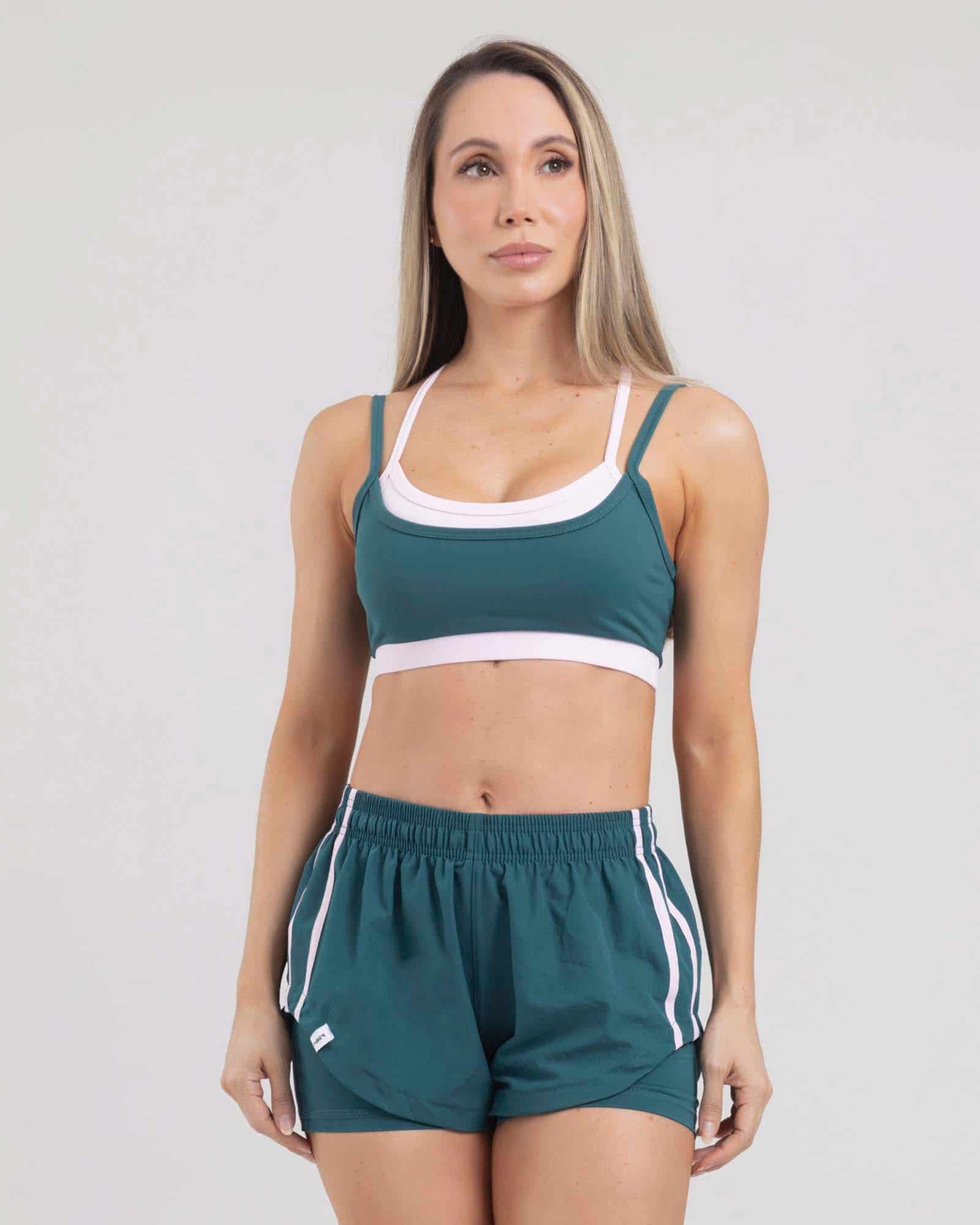 Top sisa verde esmeralda dual glow tropi FIBER - miniatura 1