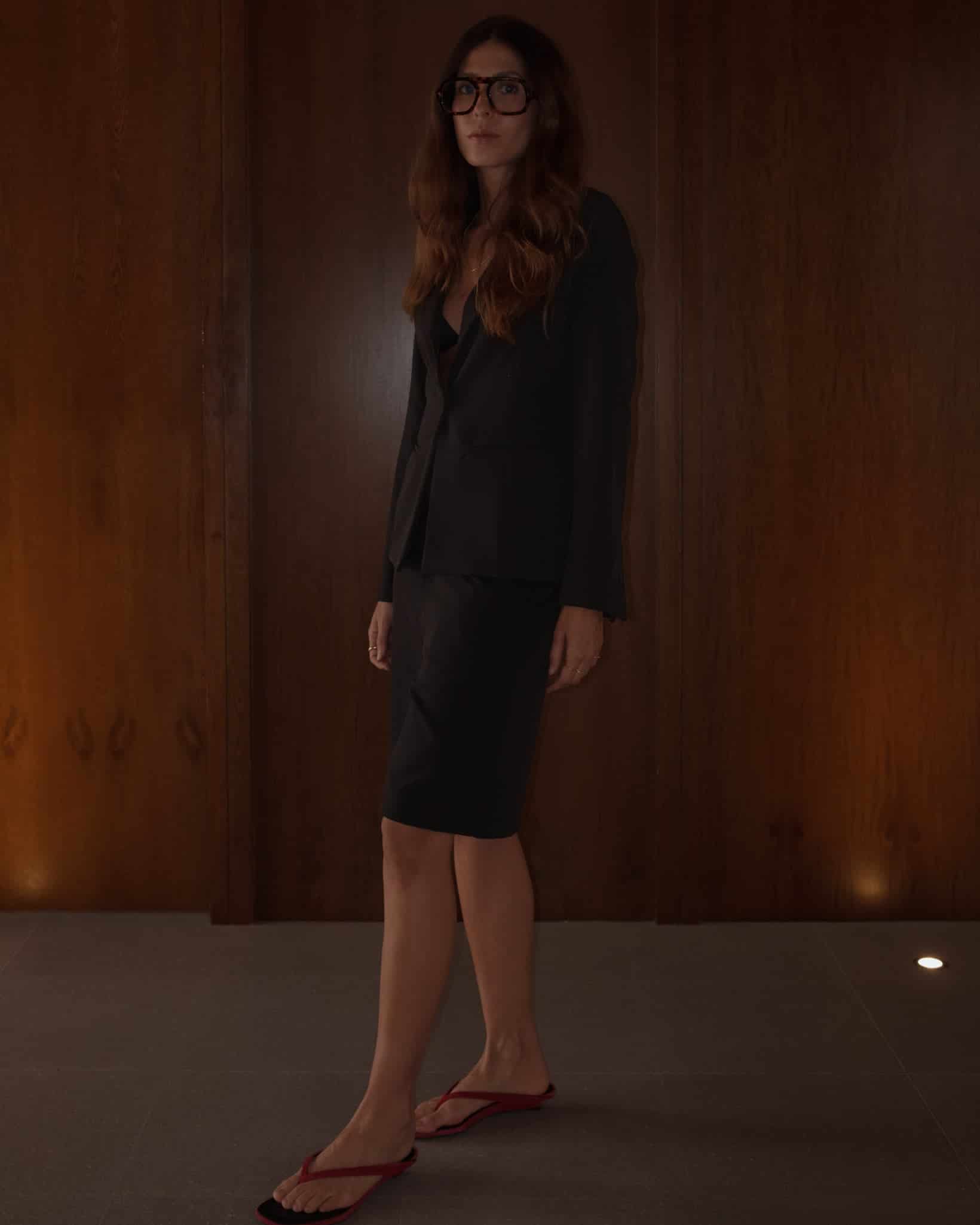 WAIST CLASSIC BLAZER - BLACK - miniatura 9