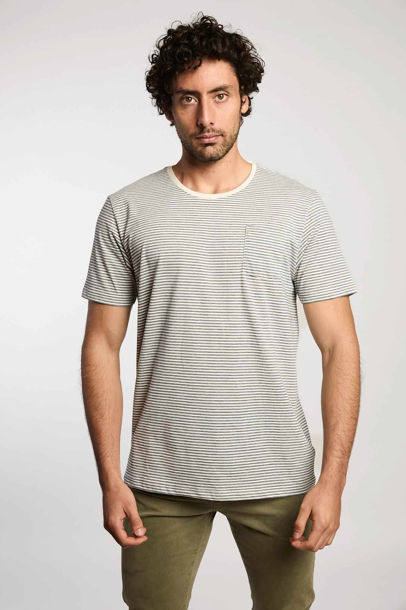 Camiseta Rayas Azul Oscuro - miniatura 1