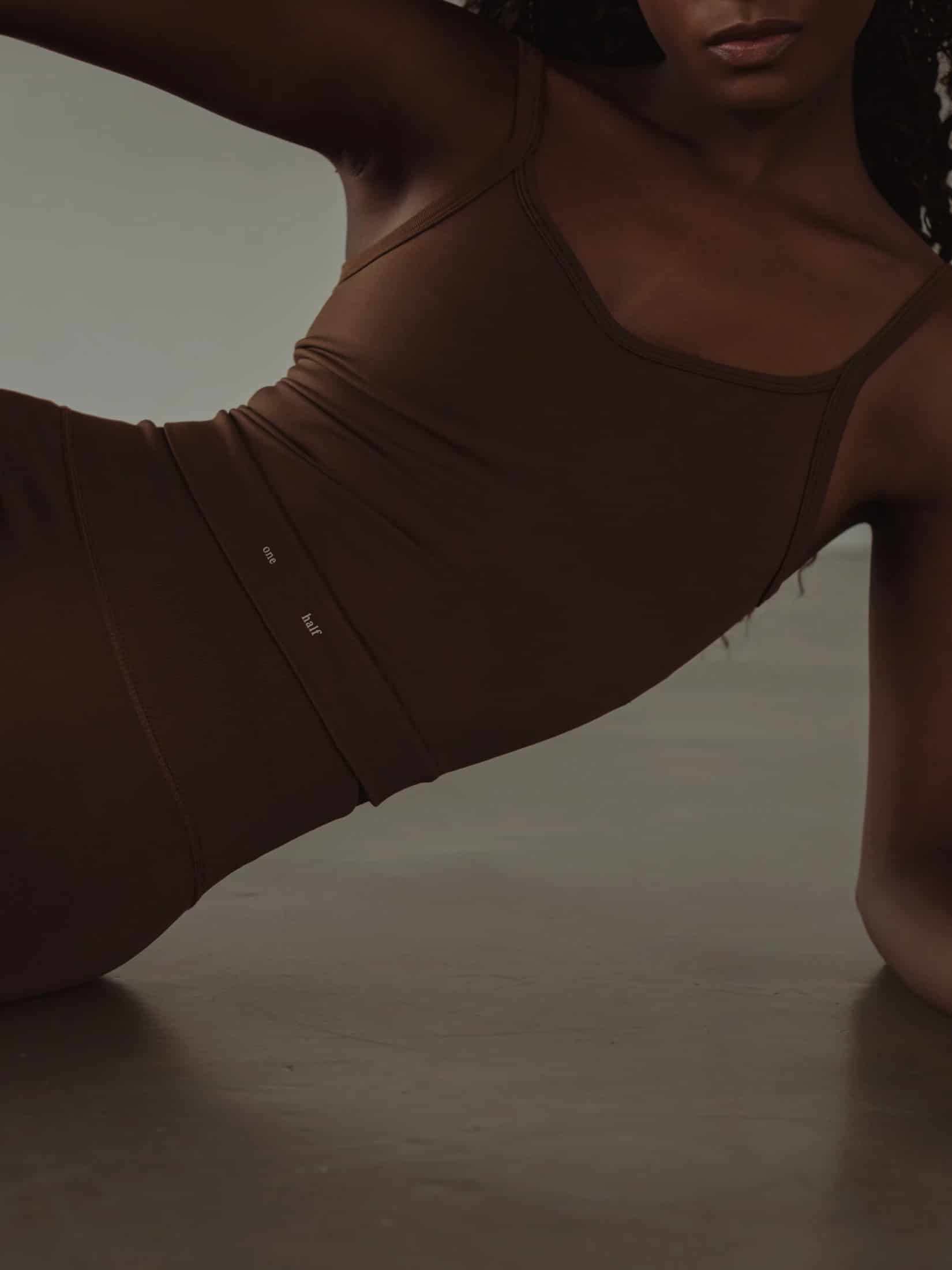 SOFT SEAMLESS TANK TOP - SEPIA - miniatura 3
