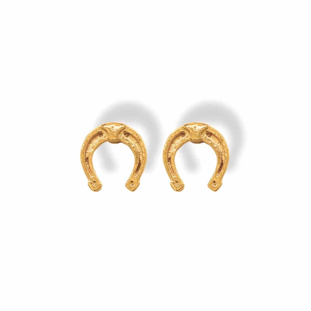Aretes con herradura pequeña - miniatura 1