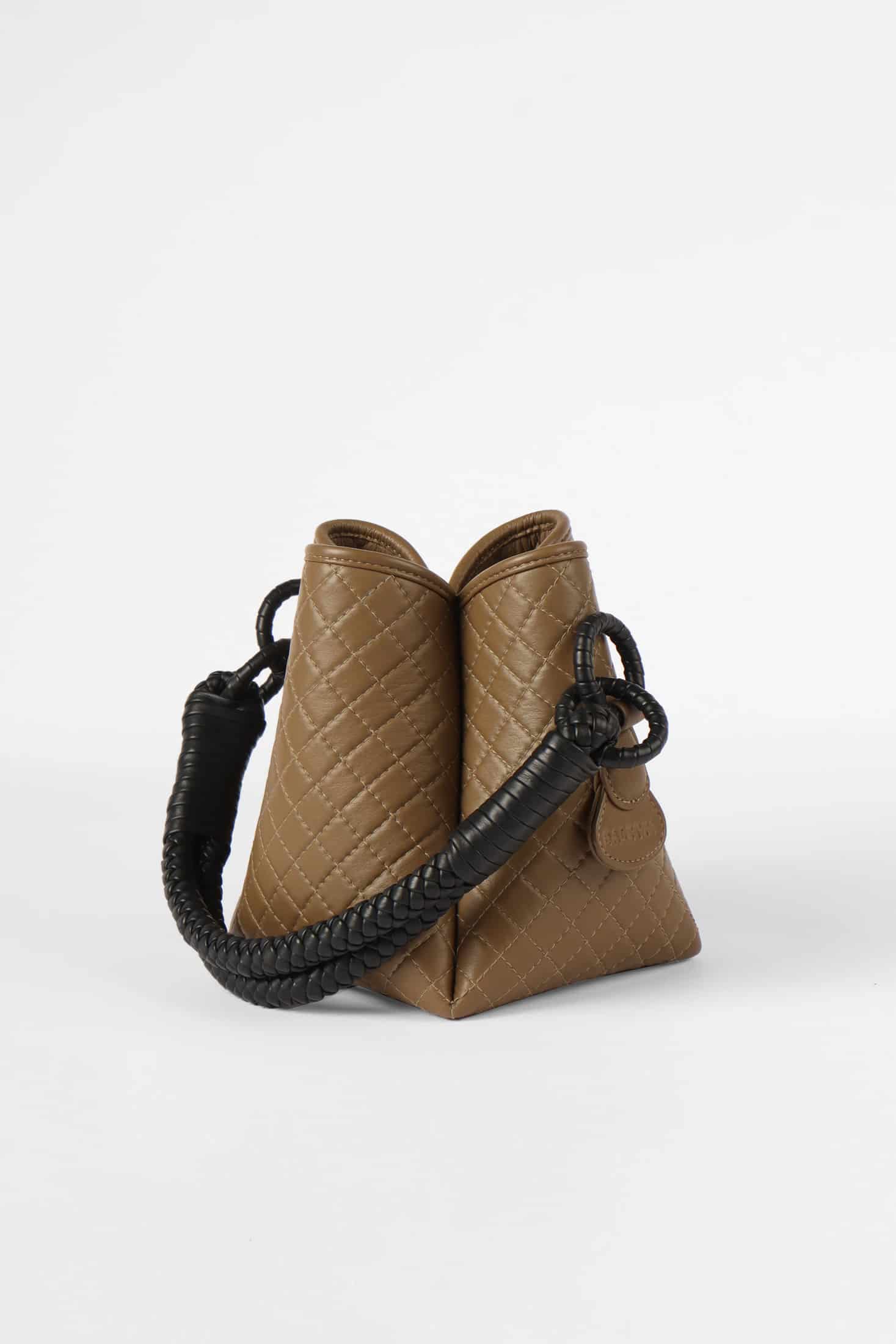Tulip Mini Bucket Bag, Olive and Black - miniatura 3