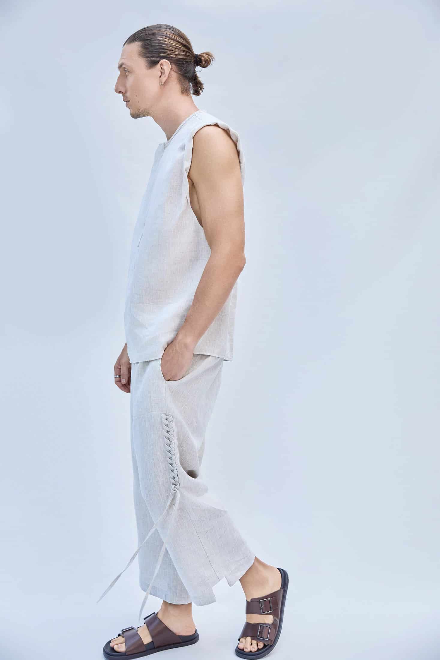MARGO PANTS UNISEX NATURAL - miniatura 2