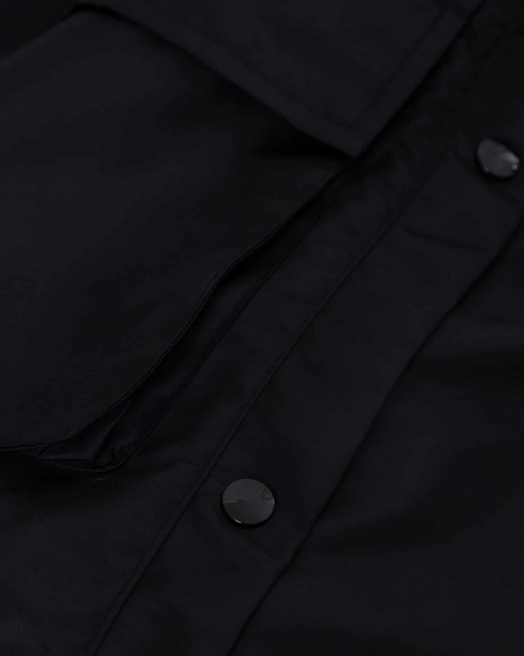 Basics Side Buttons Cargo Pants Black - miniatura 6