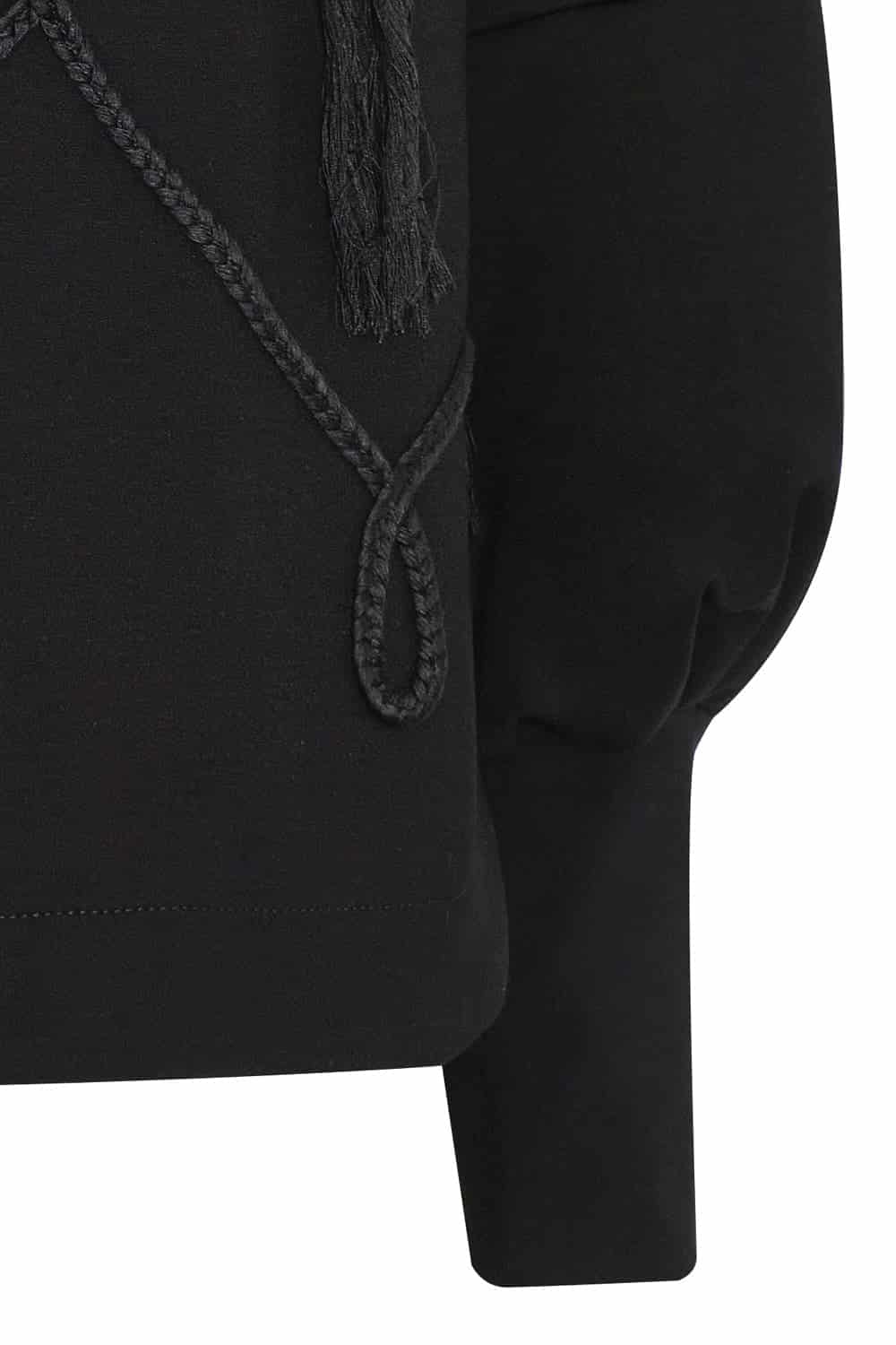 Saco new scarlett negro bordado - miniatura 4