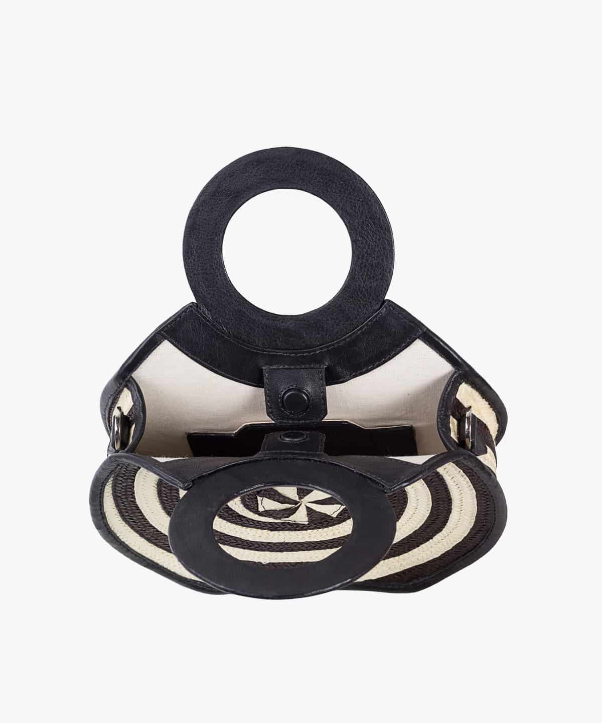 Zenú Mini in Raffia and Leather - miniatura 3