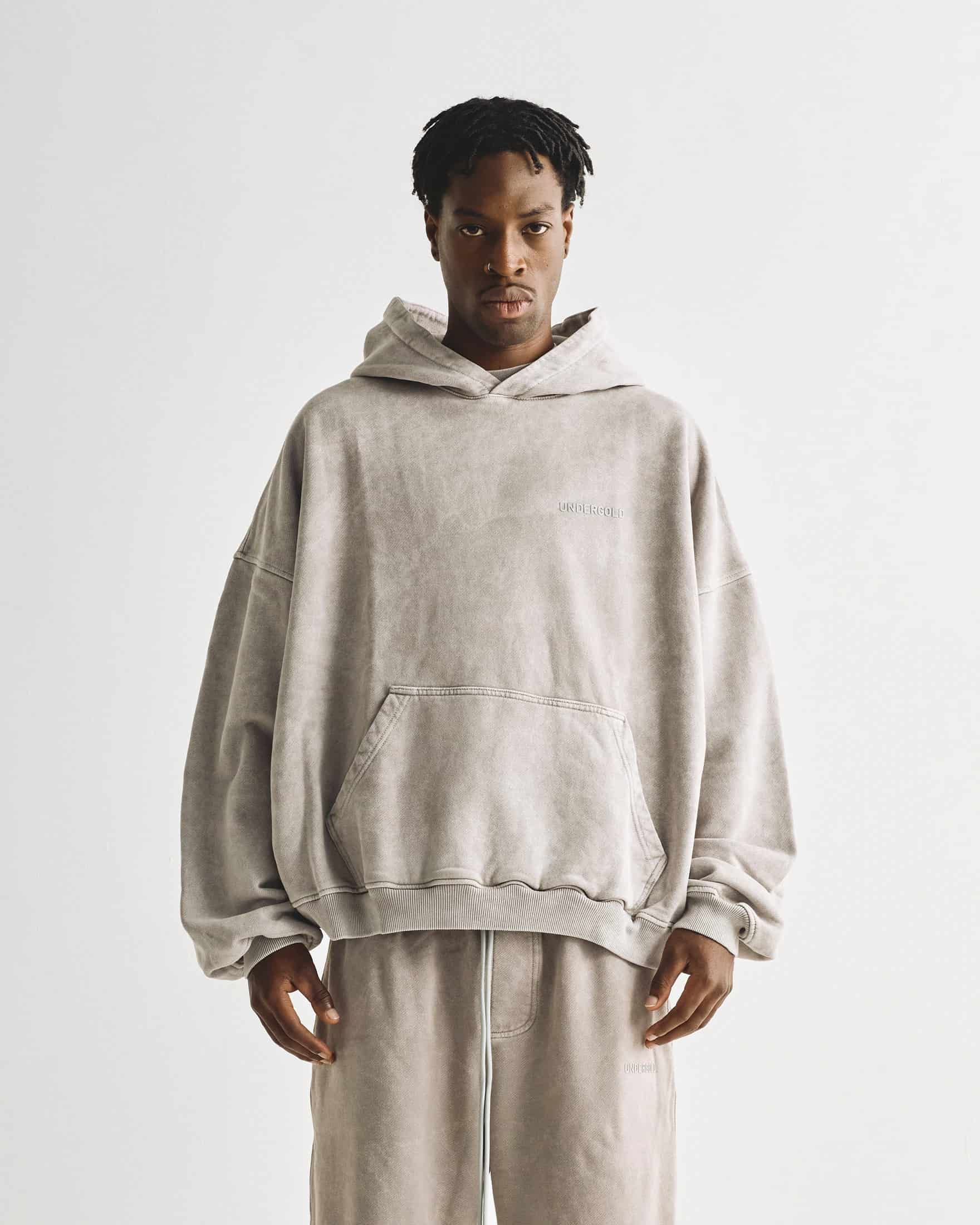 Line Logo Hoodie Washed Gray - miniatura 2