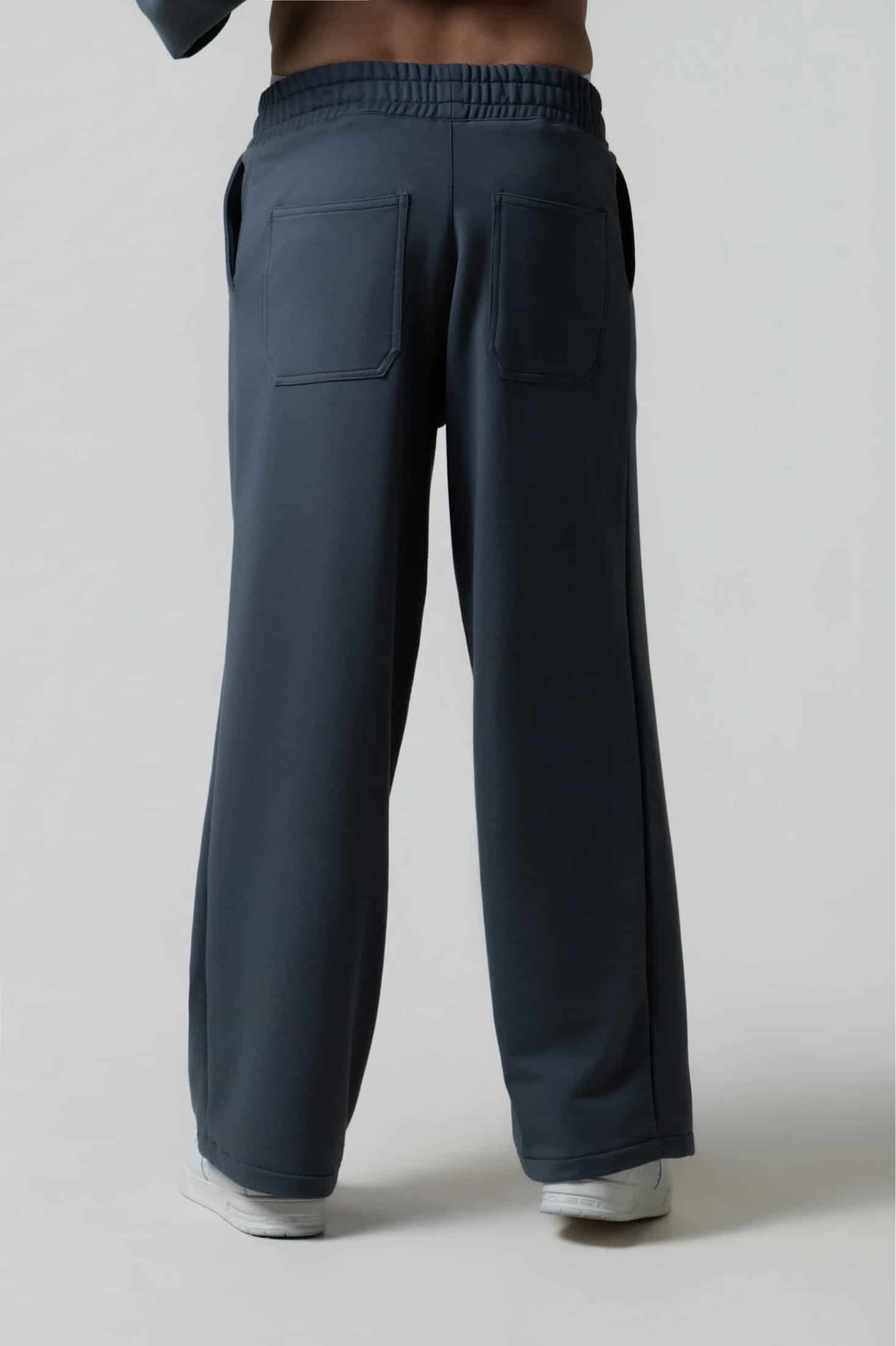 PANTALON SUDADERA COLOR GRIS OSCURO - miniatura 3