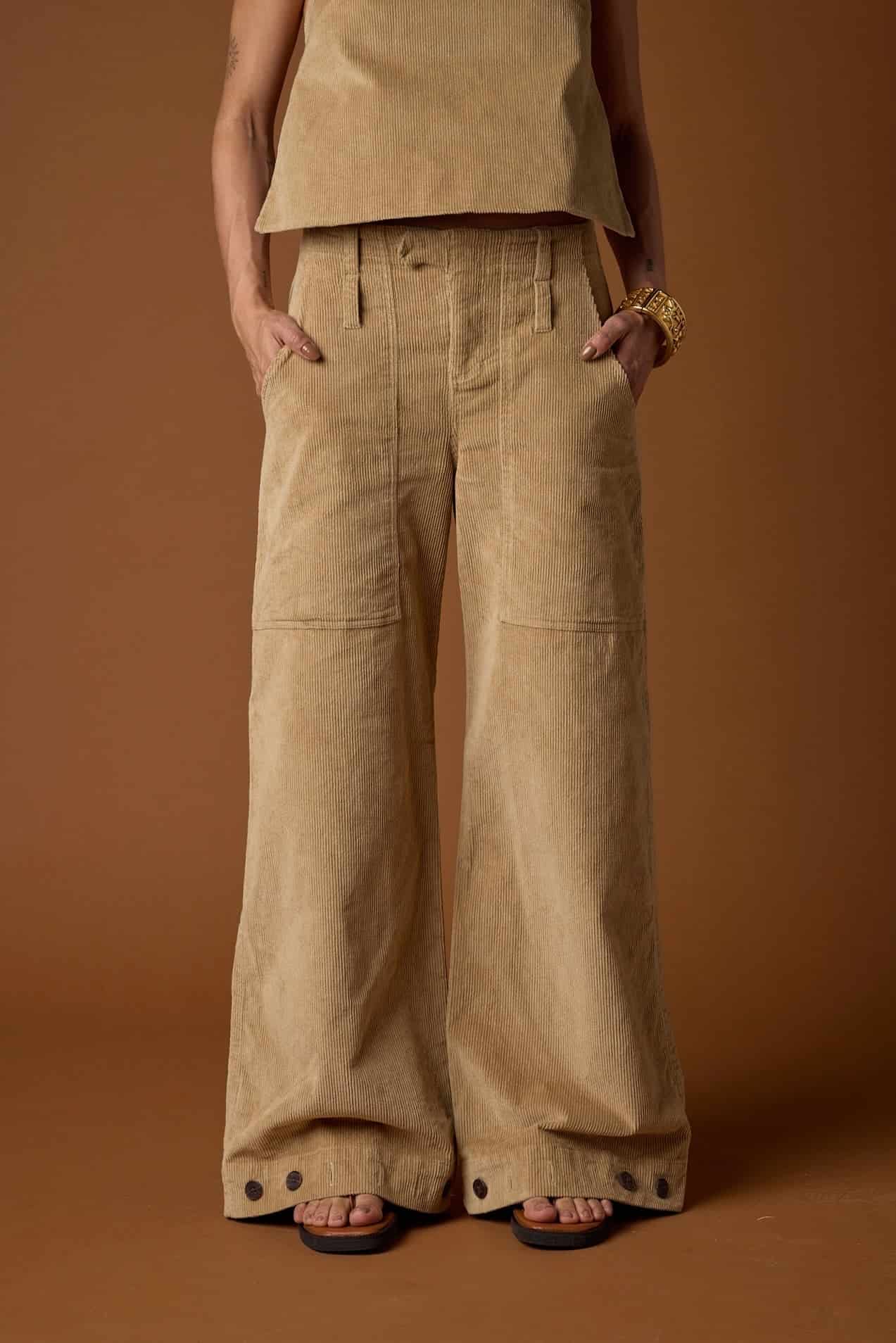 Pantalón Passo Corduroy | Camel - miniatura 1