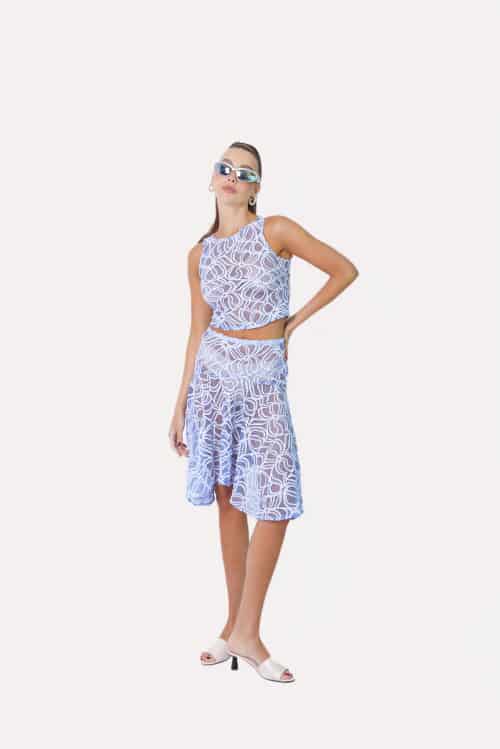 Lovers skirt in White Swirl - miniatura 1