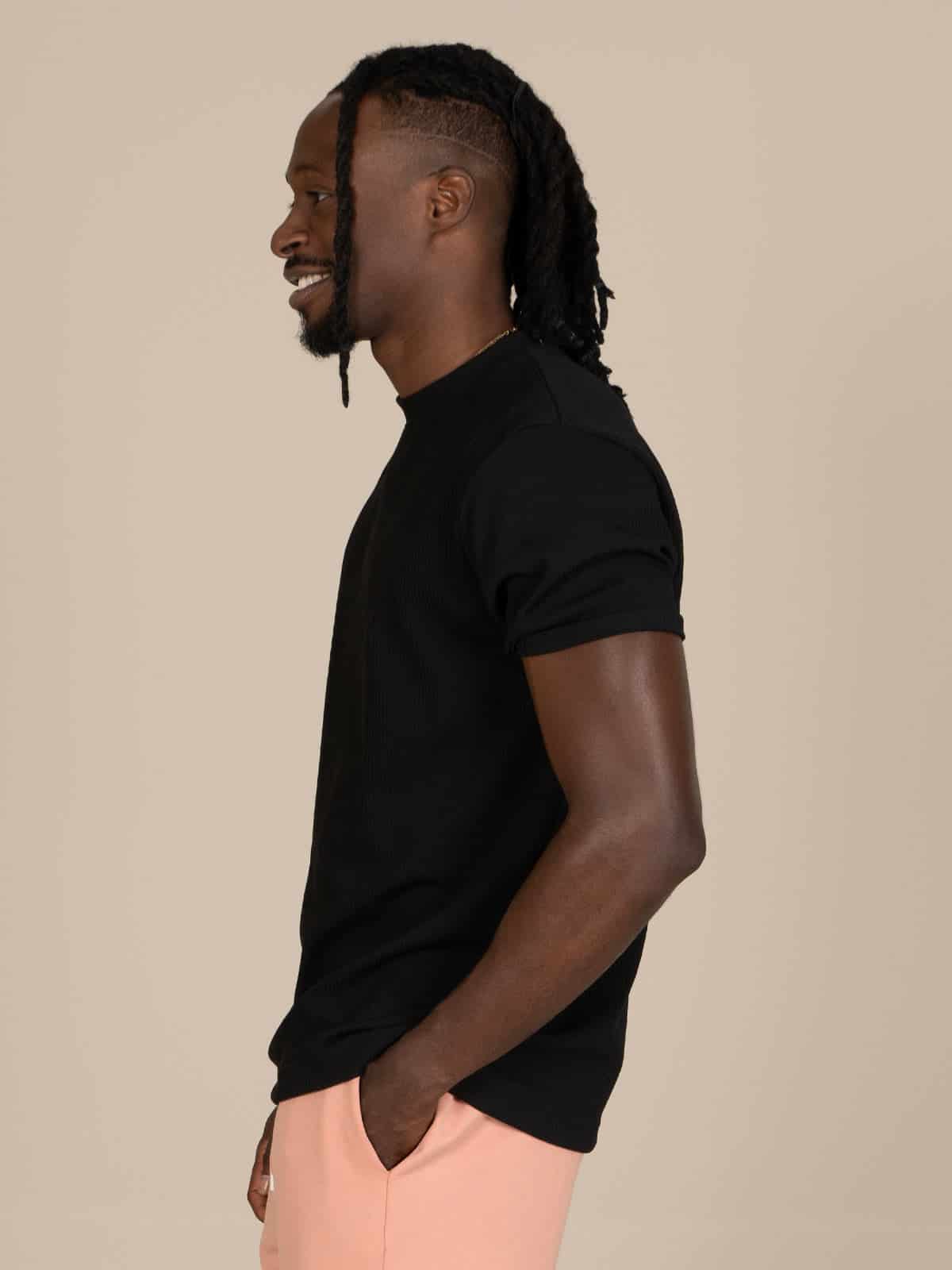 Camiseta atenas slim negra - miniatura 4
