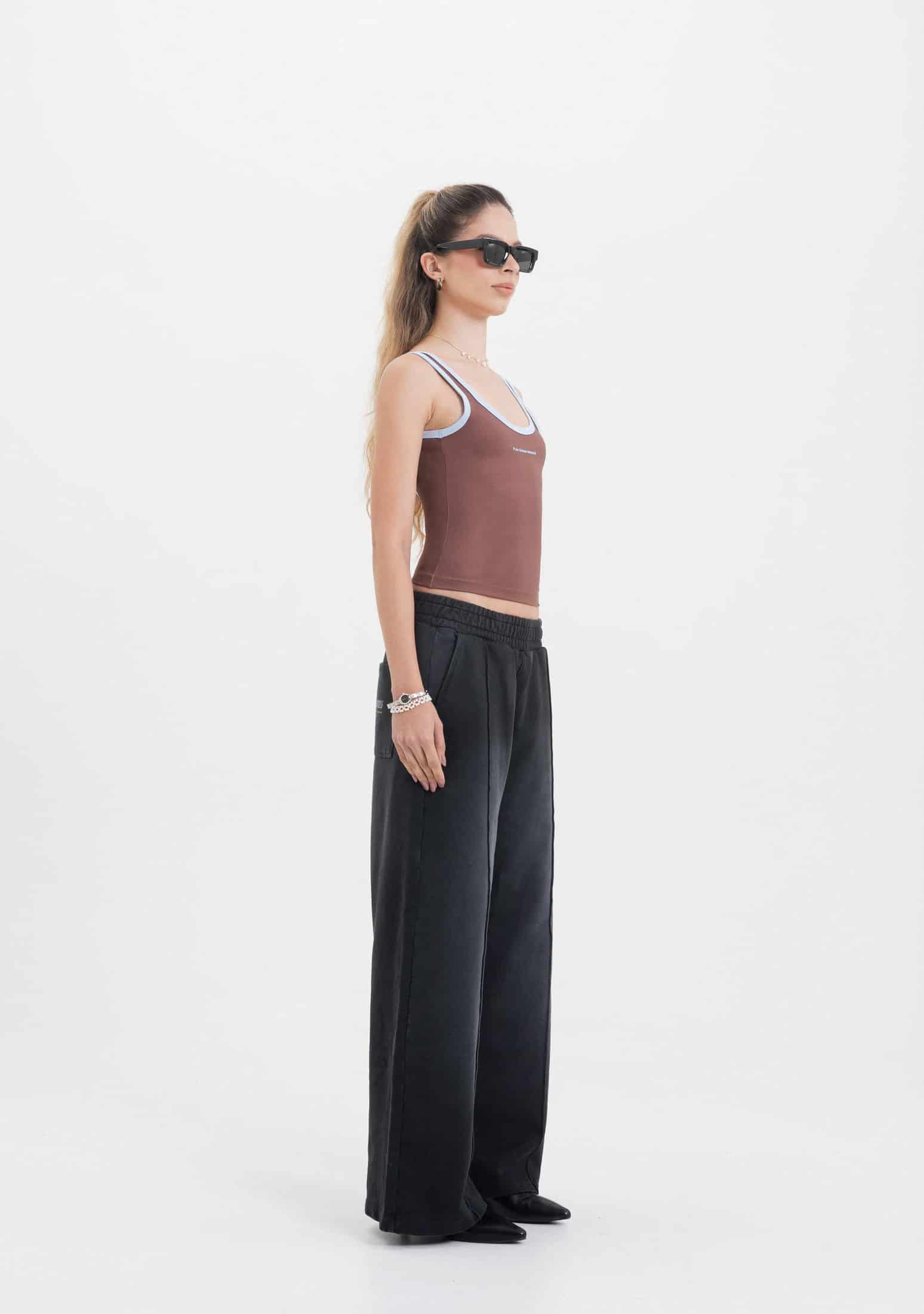 Across The Lines Brown Tank Top - miniatura 4