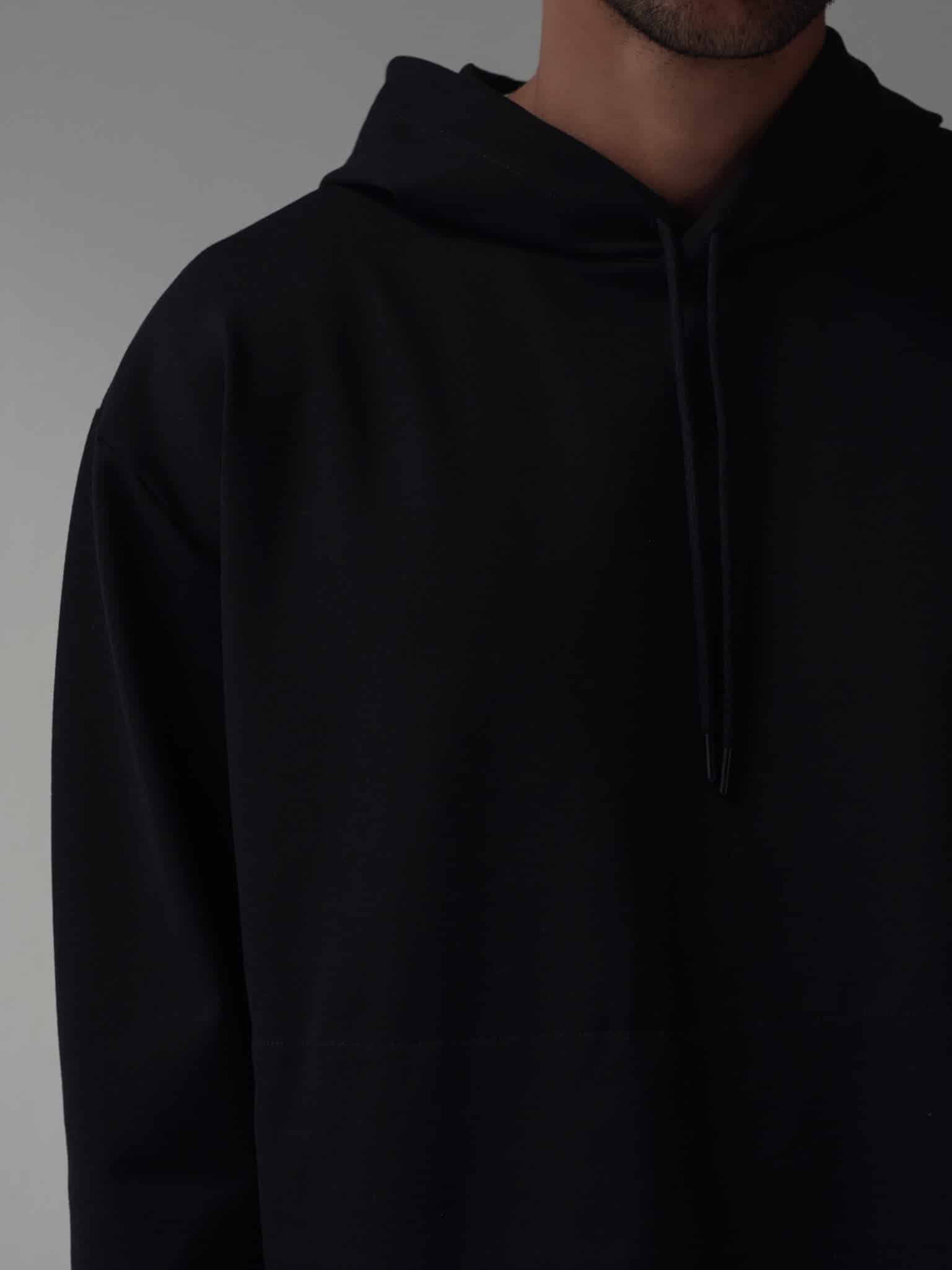 CUT CLEAN HOODIE - BLACK - miniatura 4